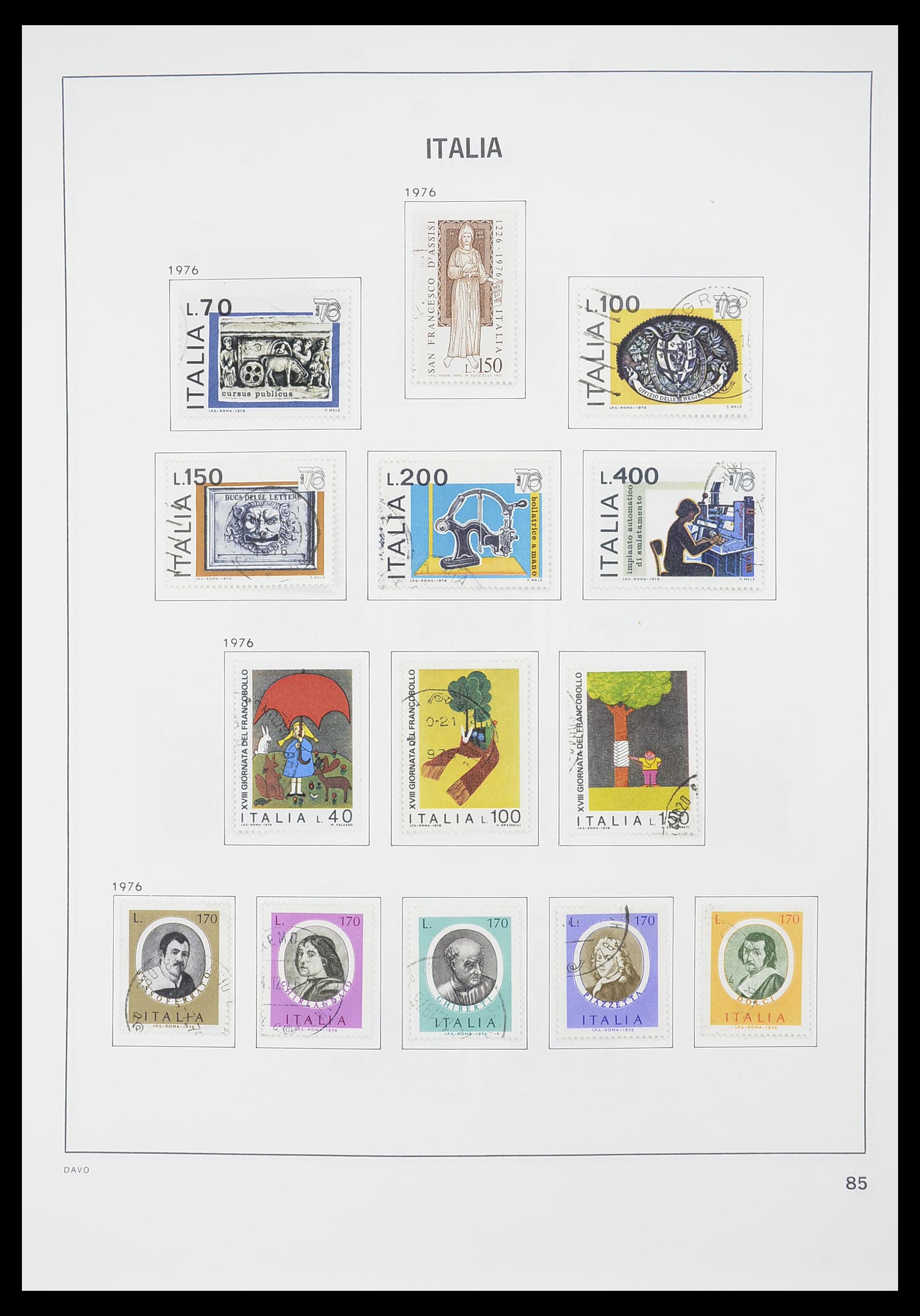 33413 060 - Postzegelverzameling 33413 Italië 1945-2000.