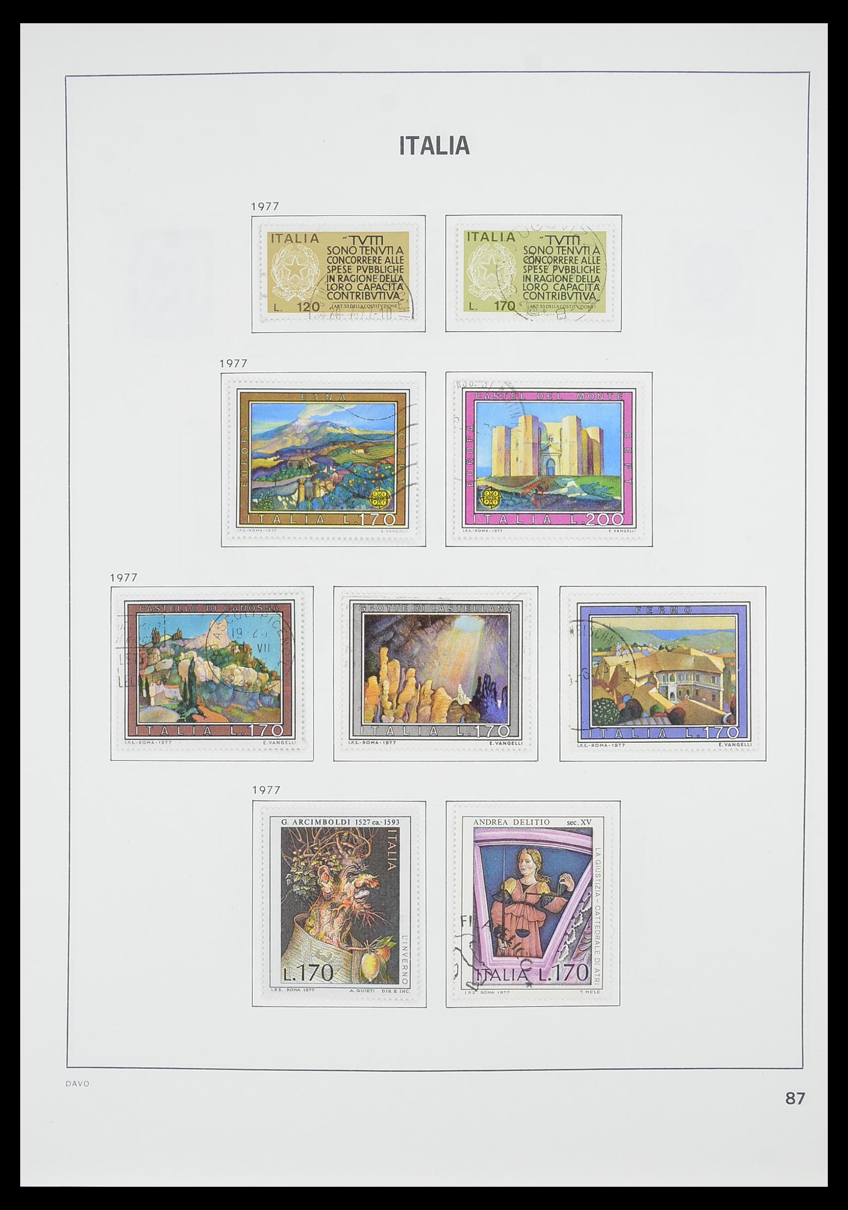 33413 062 - Postzegelverzameling 33413 Italië 1945-2000.