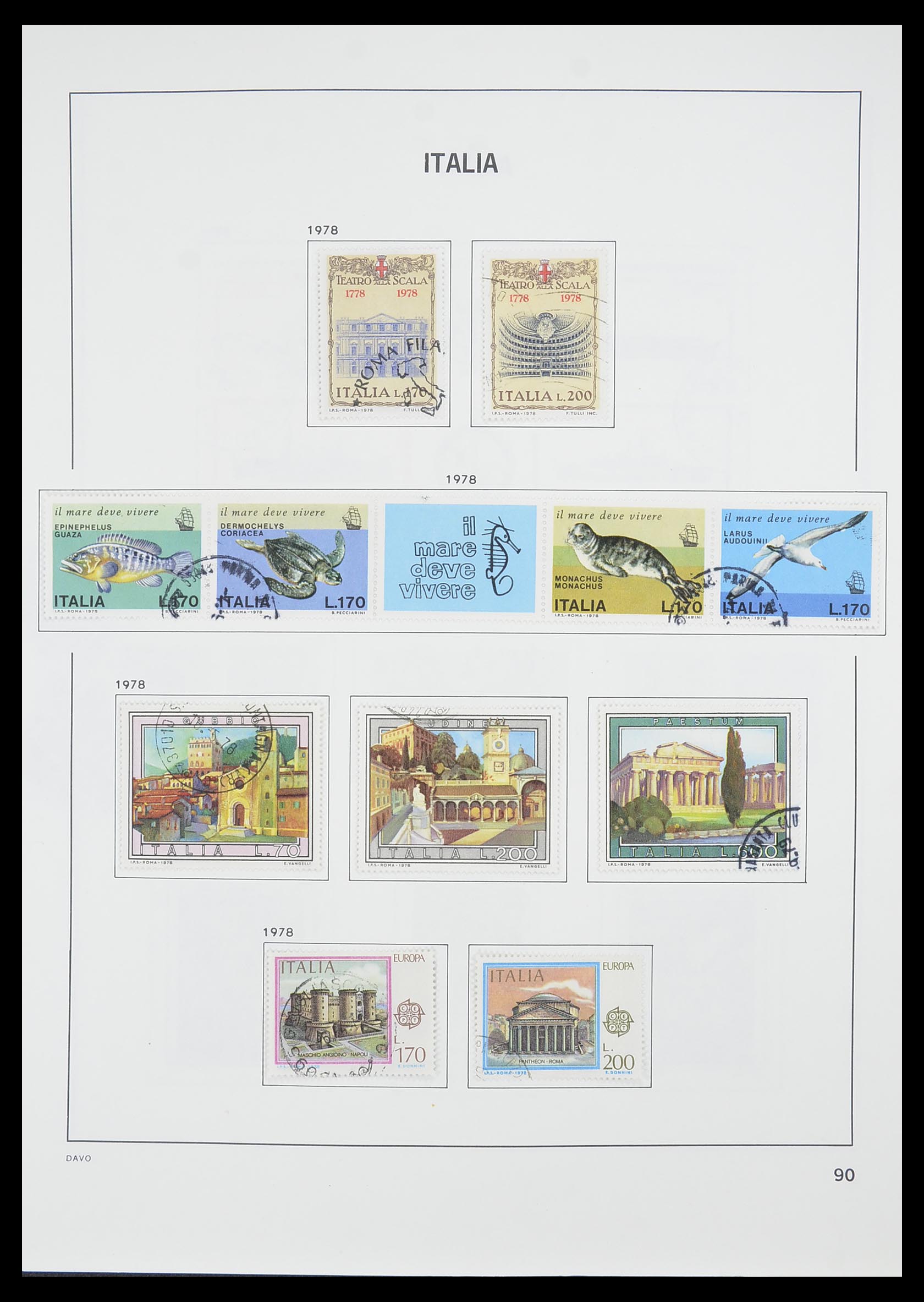 33413 065 - Postzegelverzameling 33413 Italië 1945-2000.