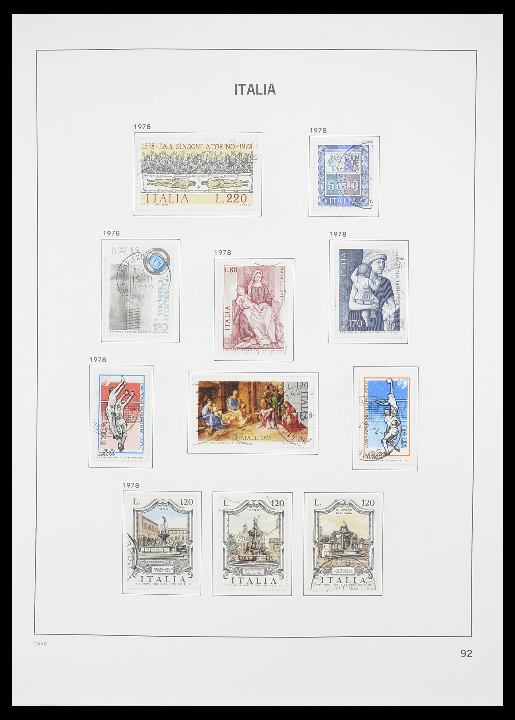 33413 068 - Postzegelverzameling 33413 Italië 1945-2000.