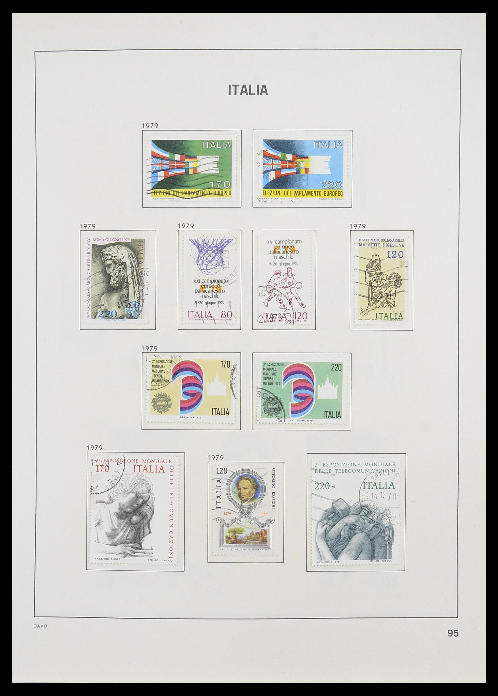 33413 071 - Postzegelverzameling 33413 Italië 1945-2000.