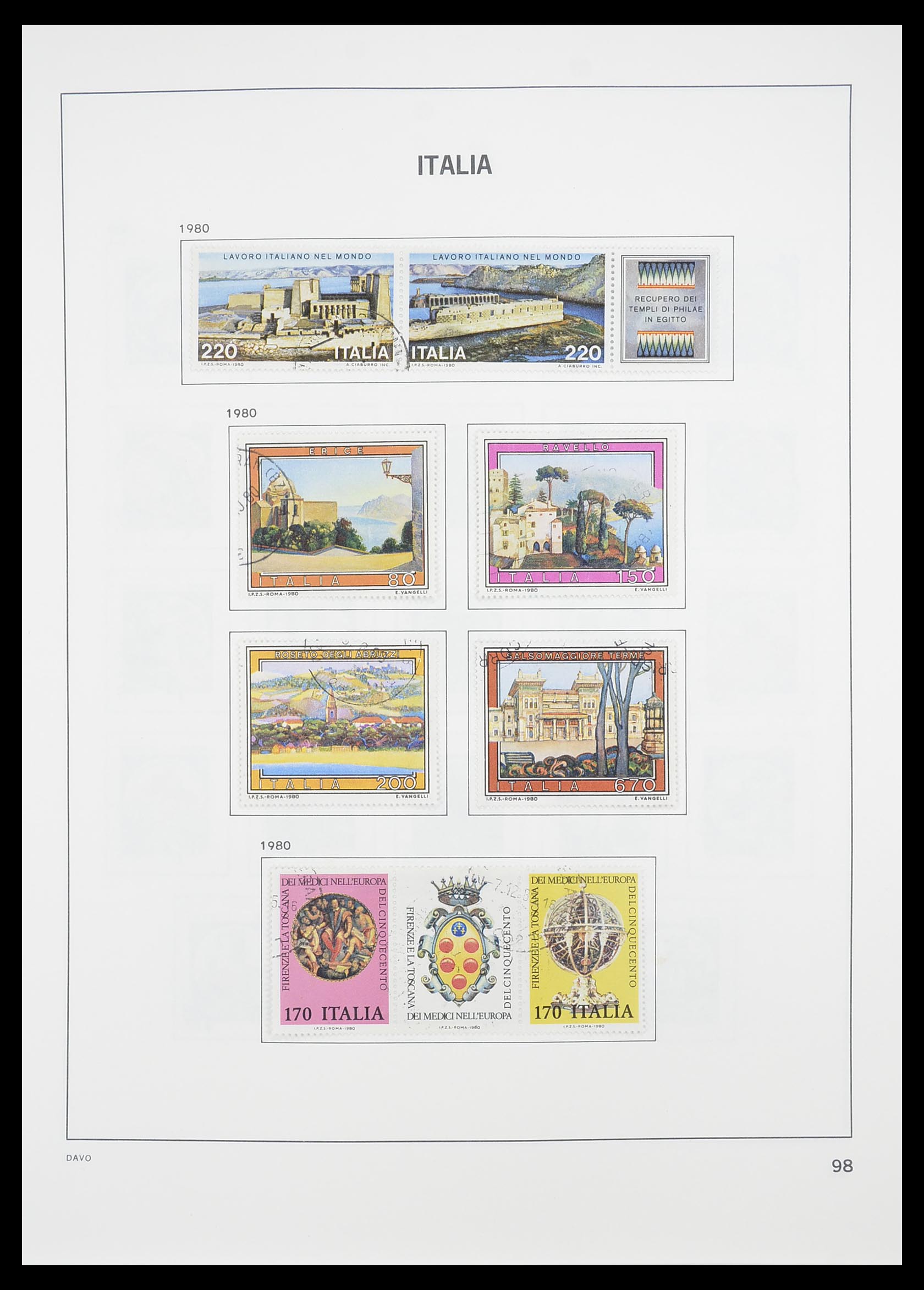 33413 074 - Postzegelverzameling 33413 Italië 1945-2000.