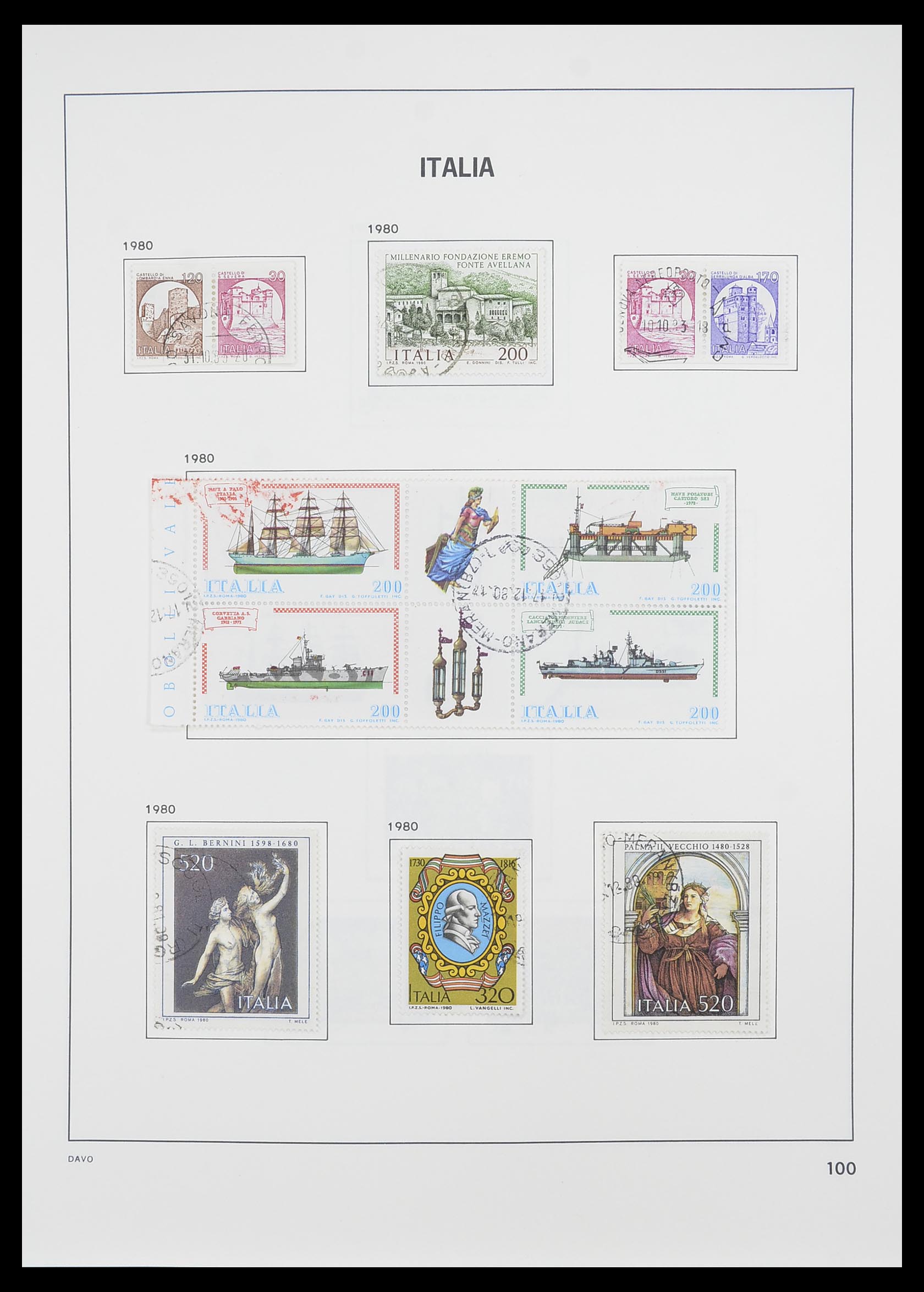 33413 077 - Postzegelverzameling 33413 Italië 1945-2000.