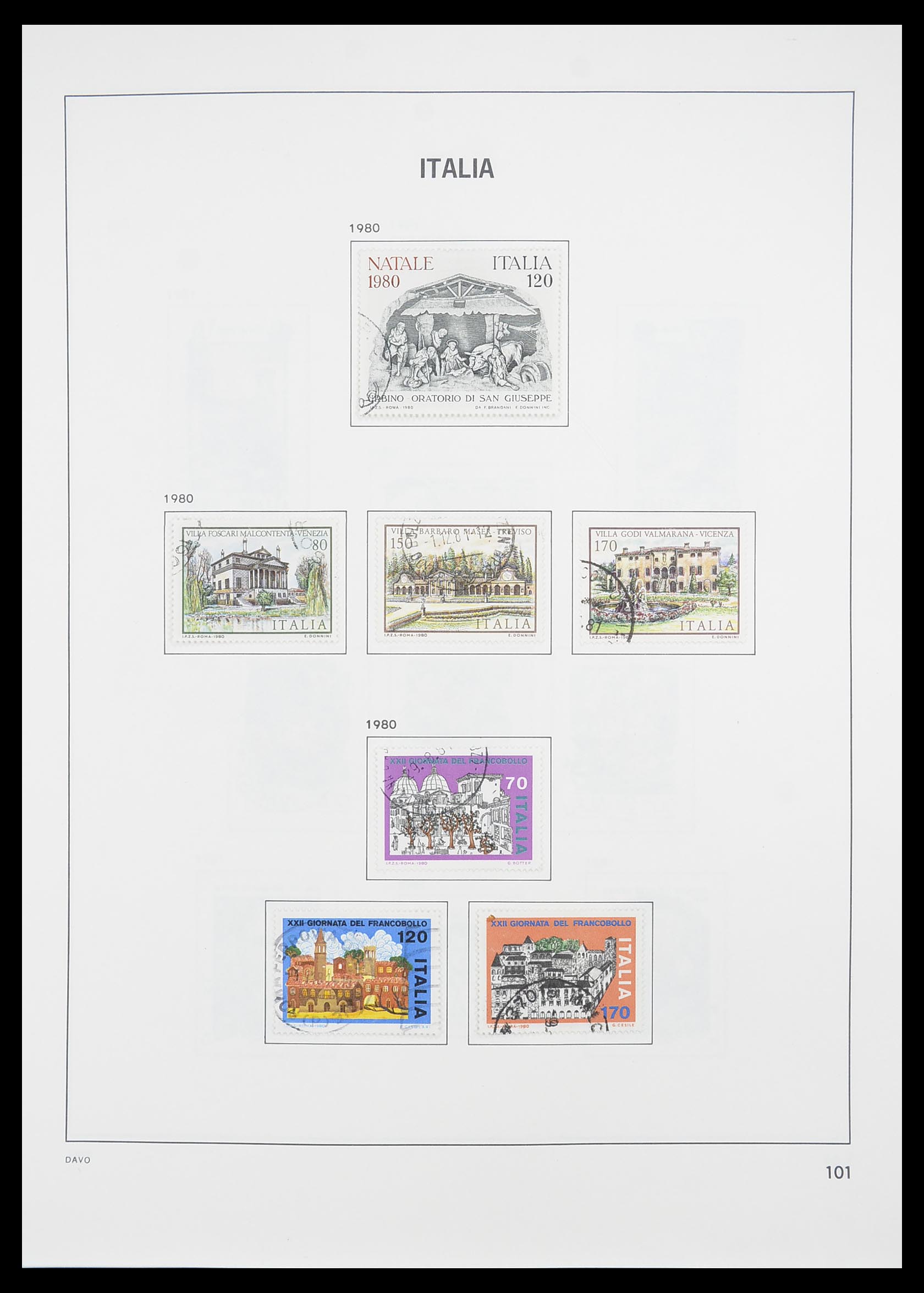 33413 078 - Postzegelverzameling 33413 Italië 1945-2000.