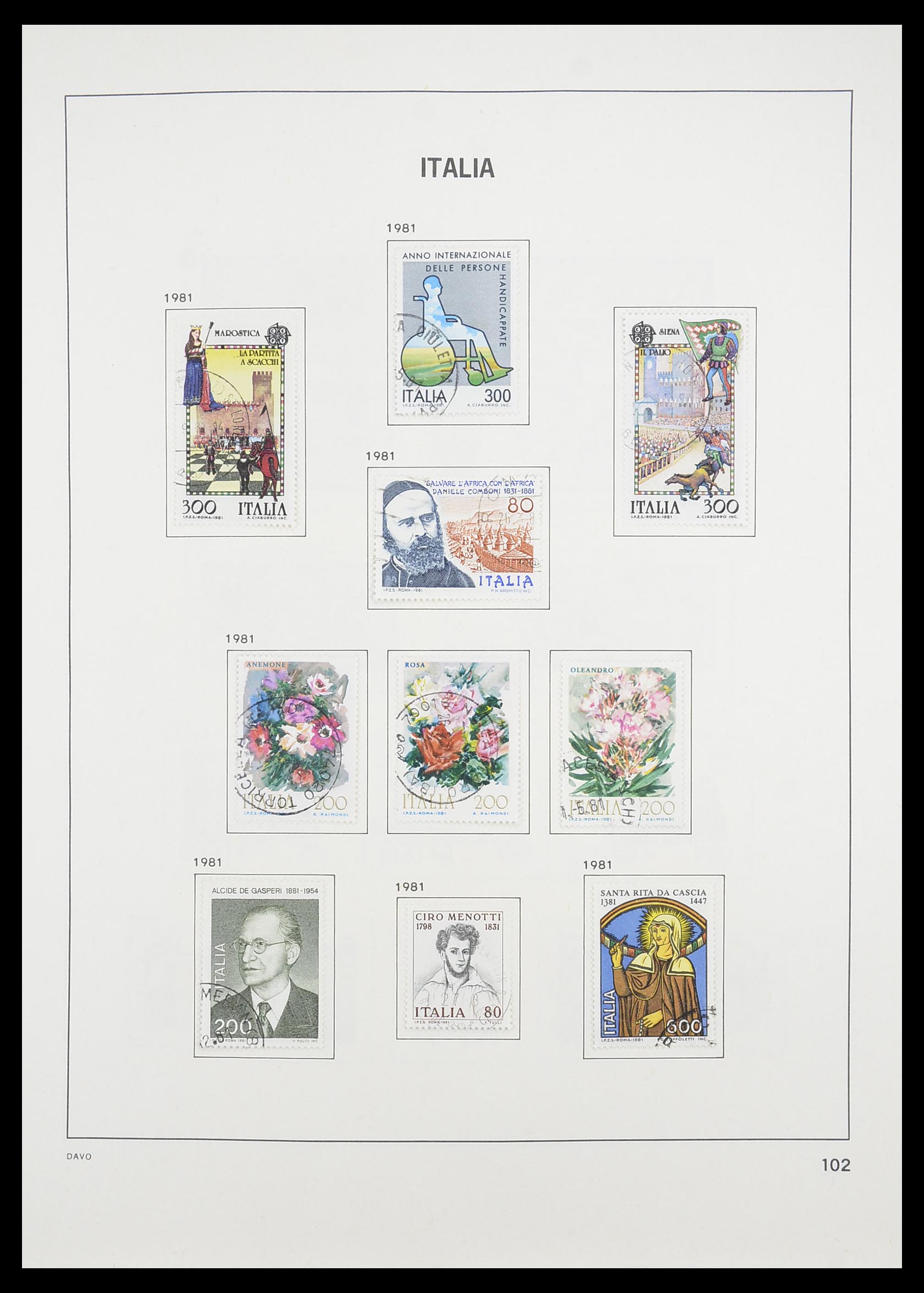 33413 079 - Postzegelverzameling 33413 Italië 1945-2000.