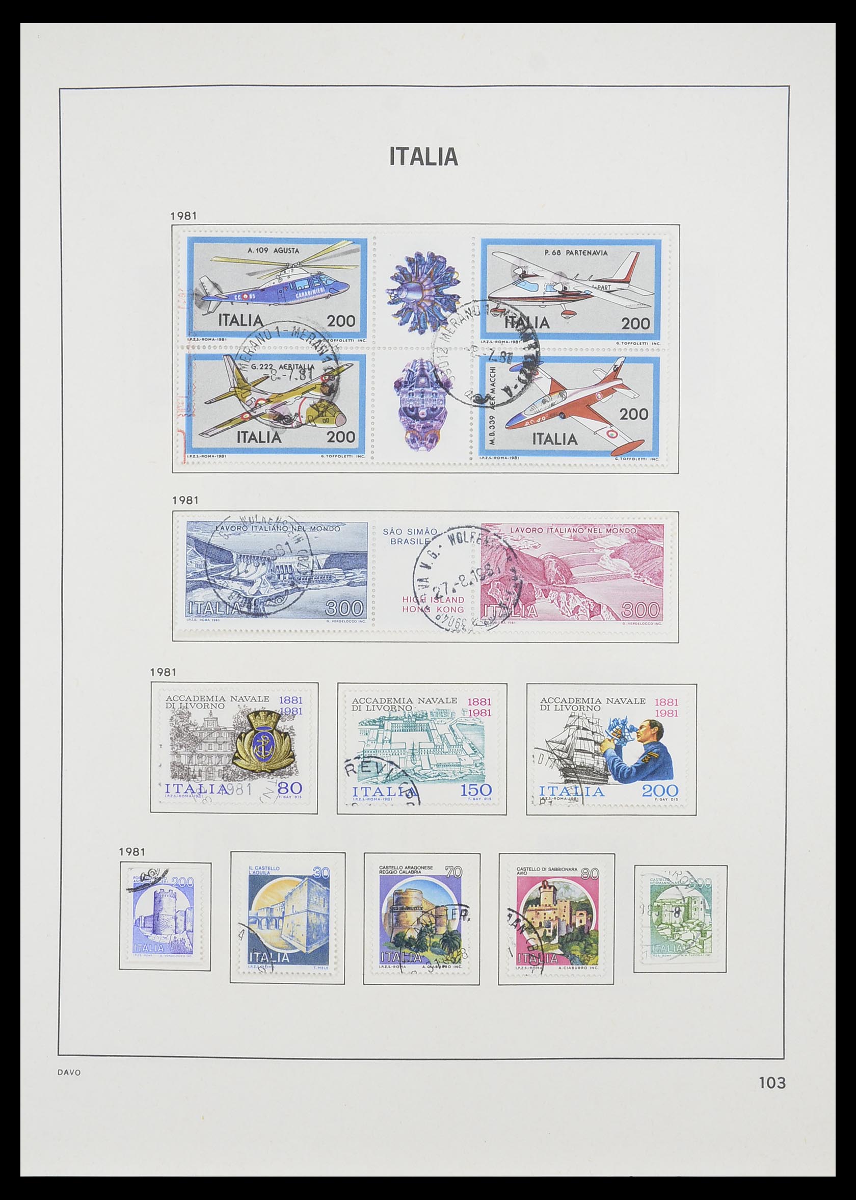33413 080 - Postzegelverzameling 33413 Italië 1945-2000.