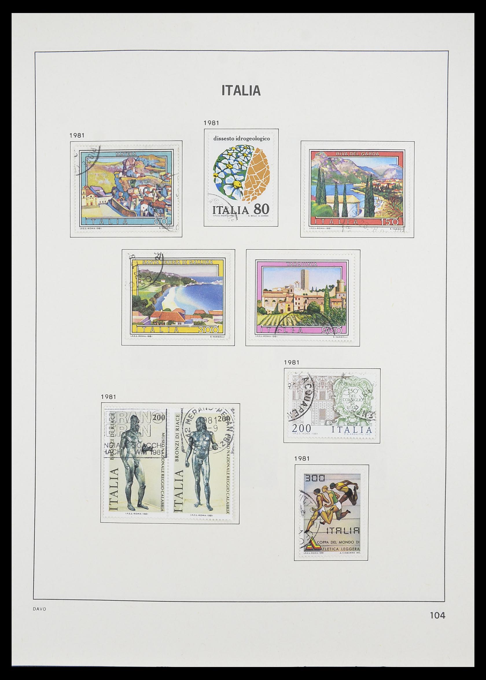33413 081 - Postzegelverzameling 33413 Italië 1945-2000.