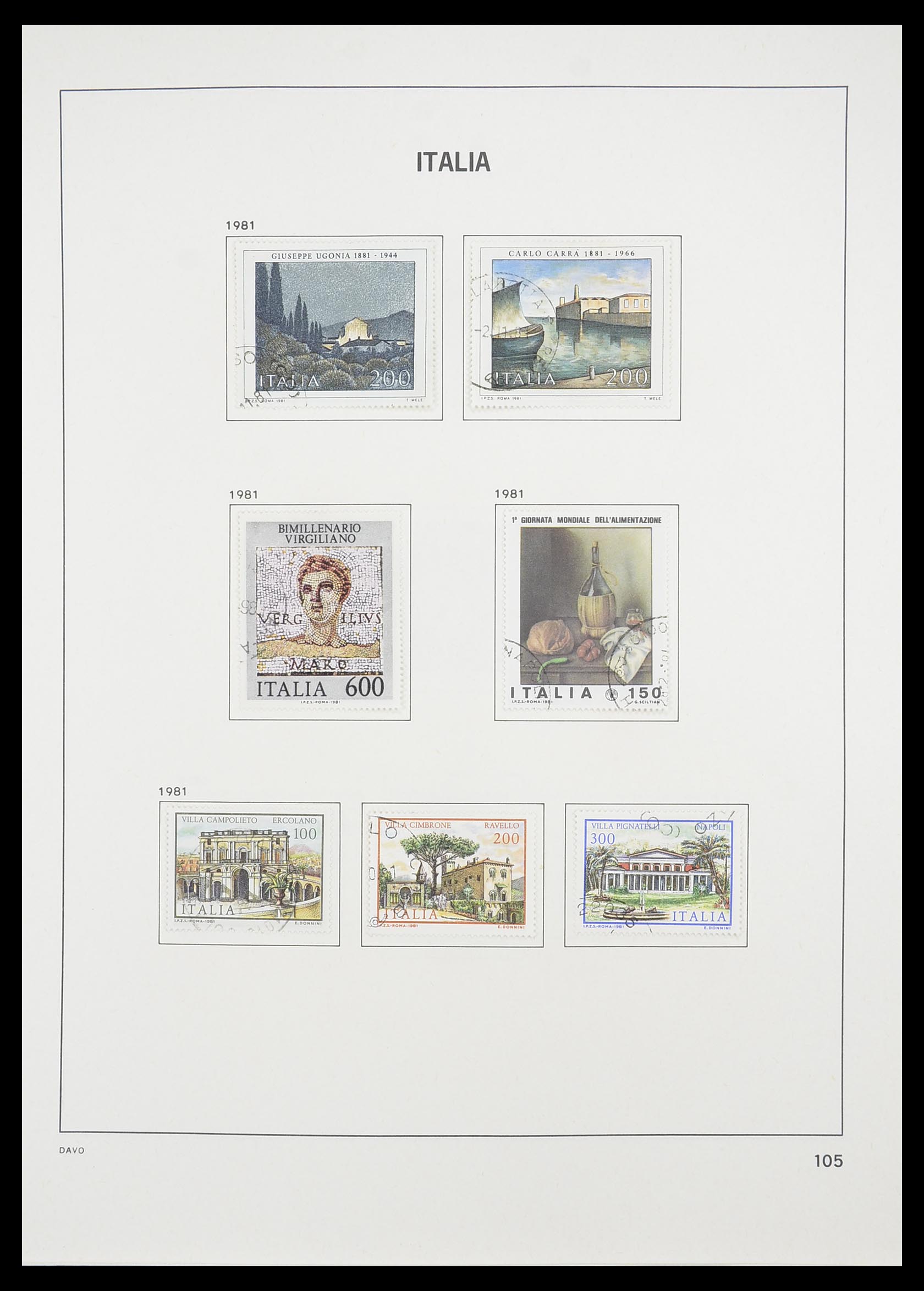 33413 082 - Postzegelverzameling 33413 Italië 1945-2000.