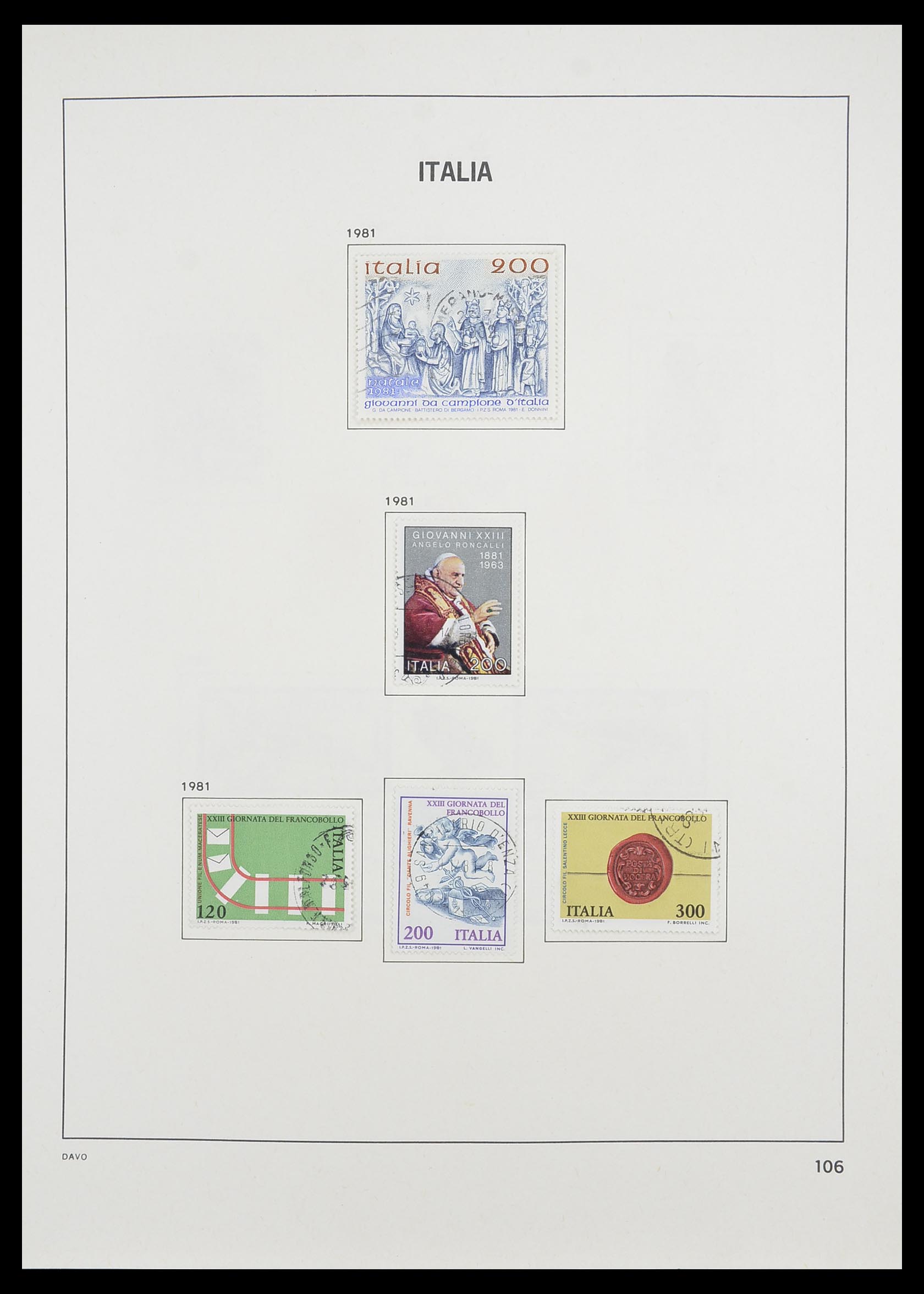 33413 083 - Postzegelverzameling 33413 Italië 1945-2000.