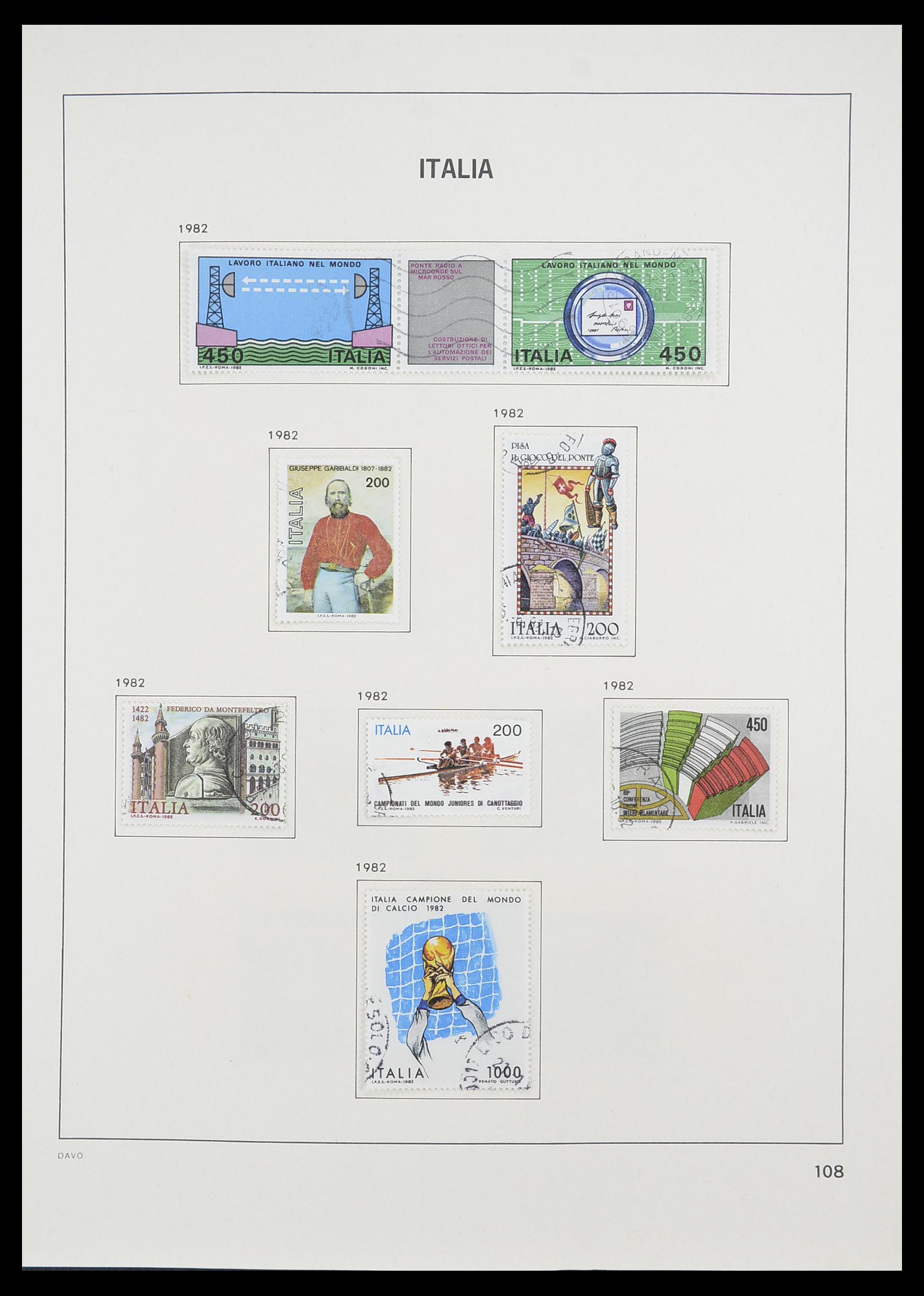 33413 085 - Postzegelverzameling 33413 Italië 1945-2000.