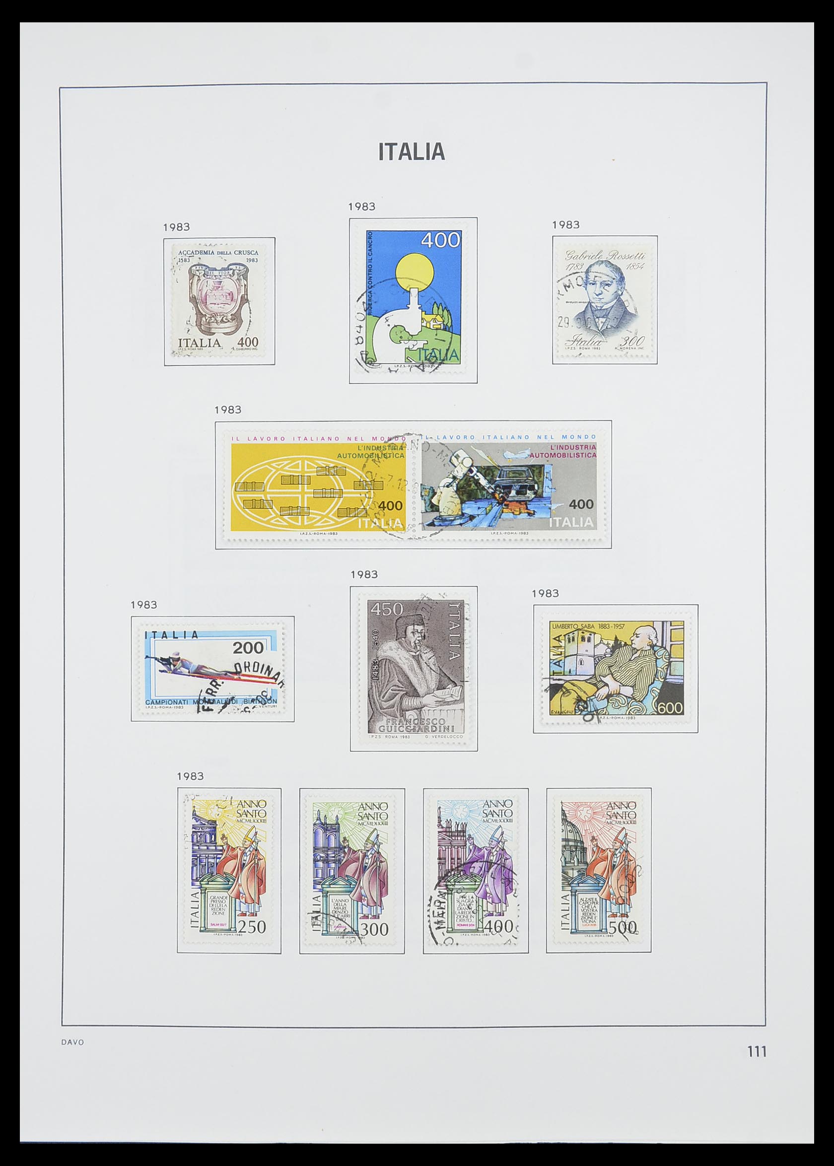 33413 088 - Postzegelverzameling 33413 Italië 1945-2000.