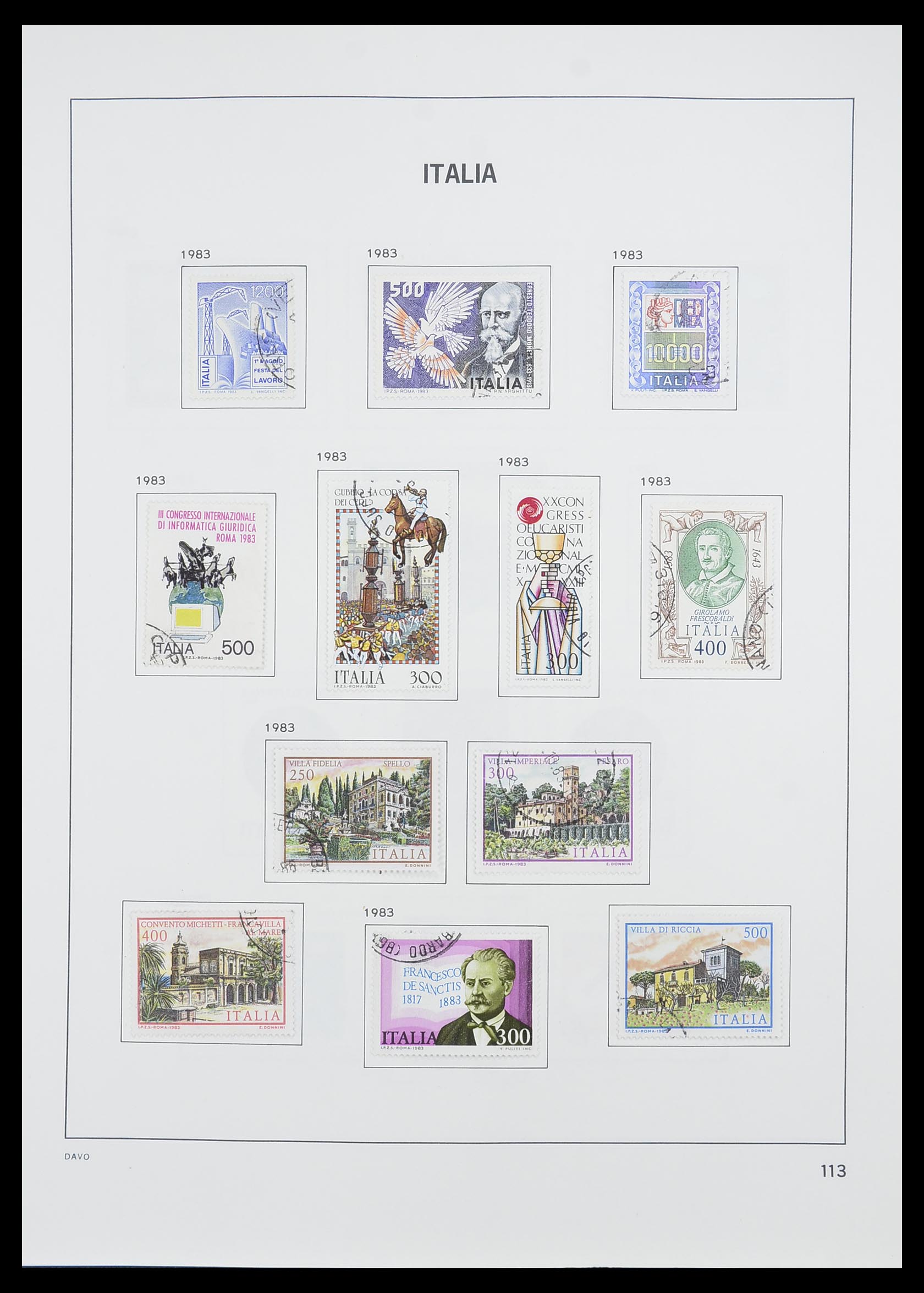 33413 090 - Postzegelverzameling 33413 Italië 1945-2000.