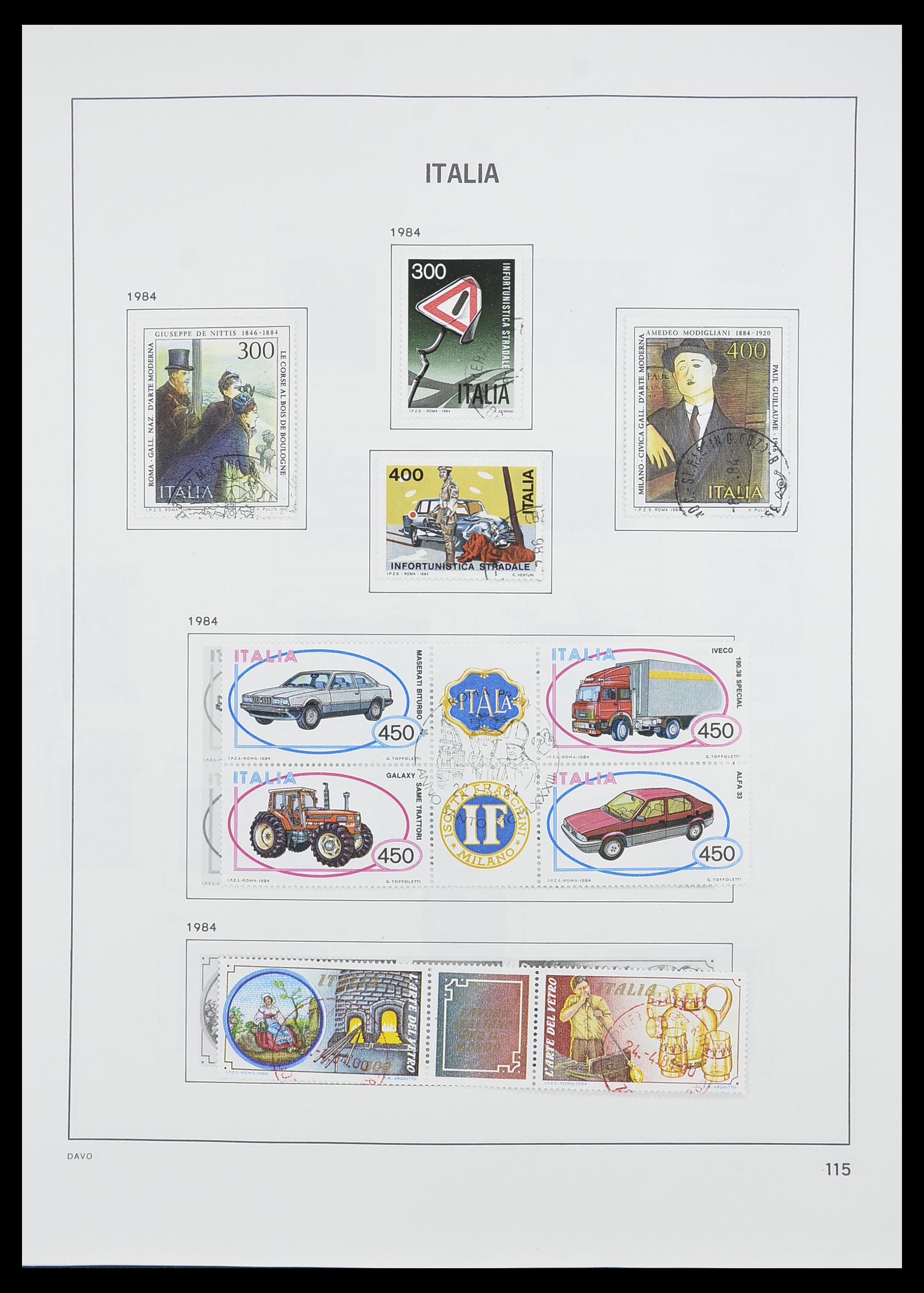 33413 092 - Postzegelverzameling 33413 Italië 1945-2000.