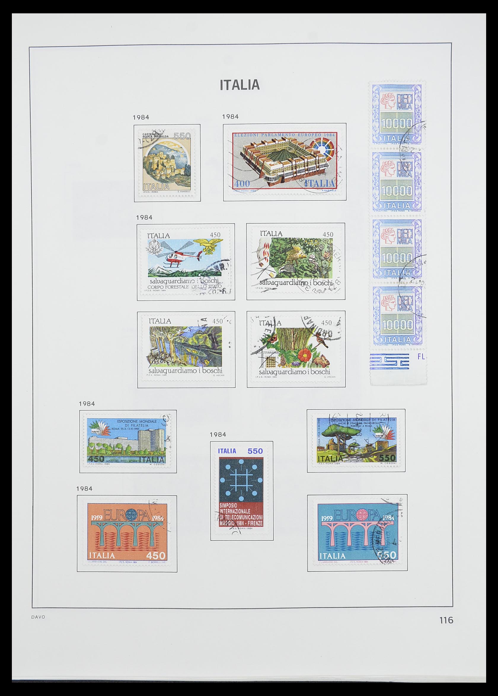 33413 093 - Postzegelverzameling 33413 Italië 1945-2000.