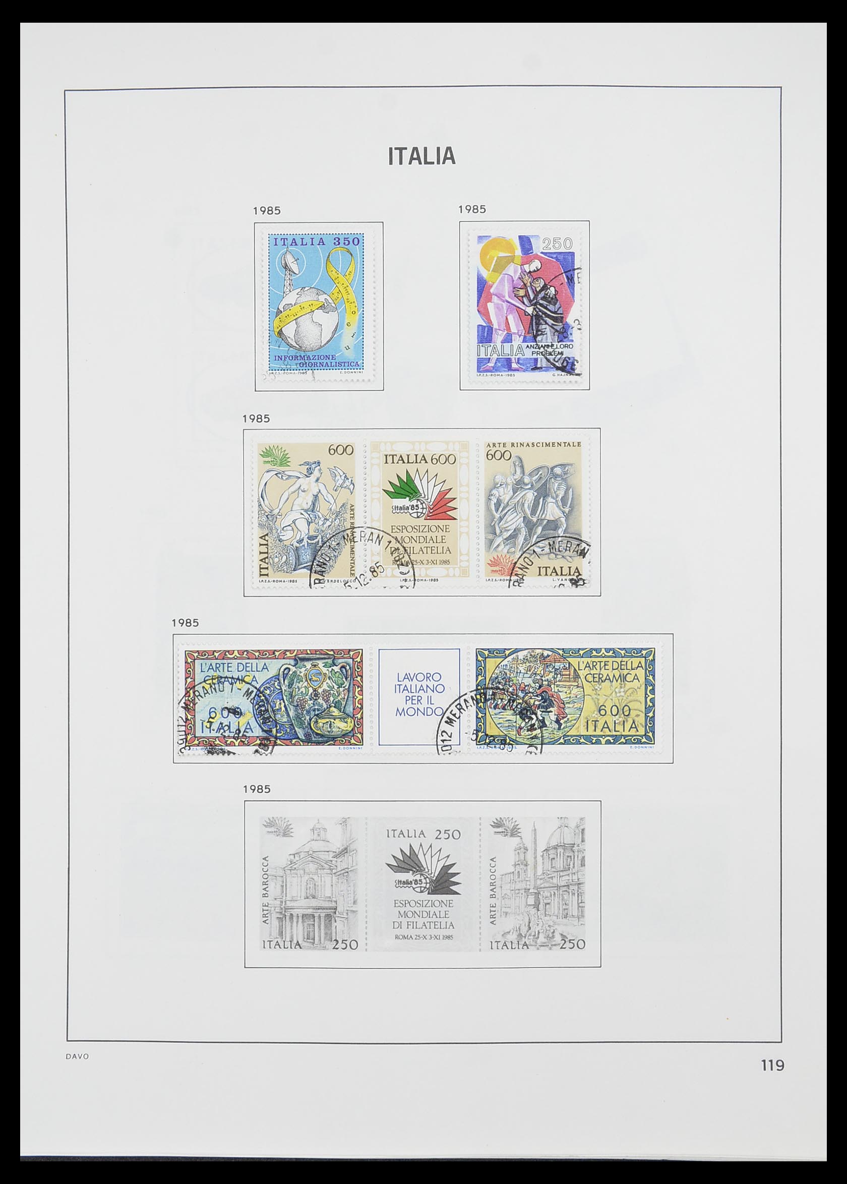 33413 098 - Postzegelverzameling 33413 Italië 1945-2000.
