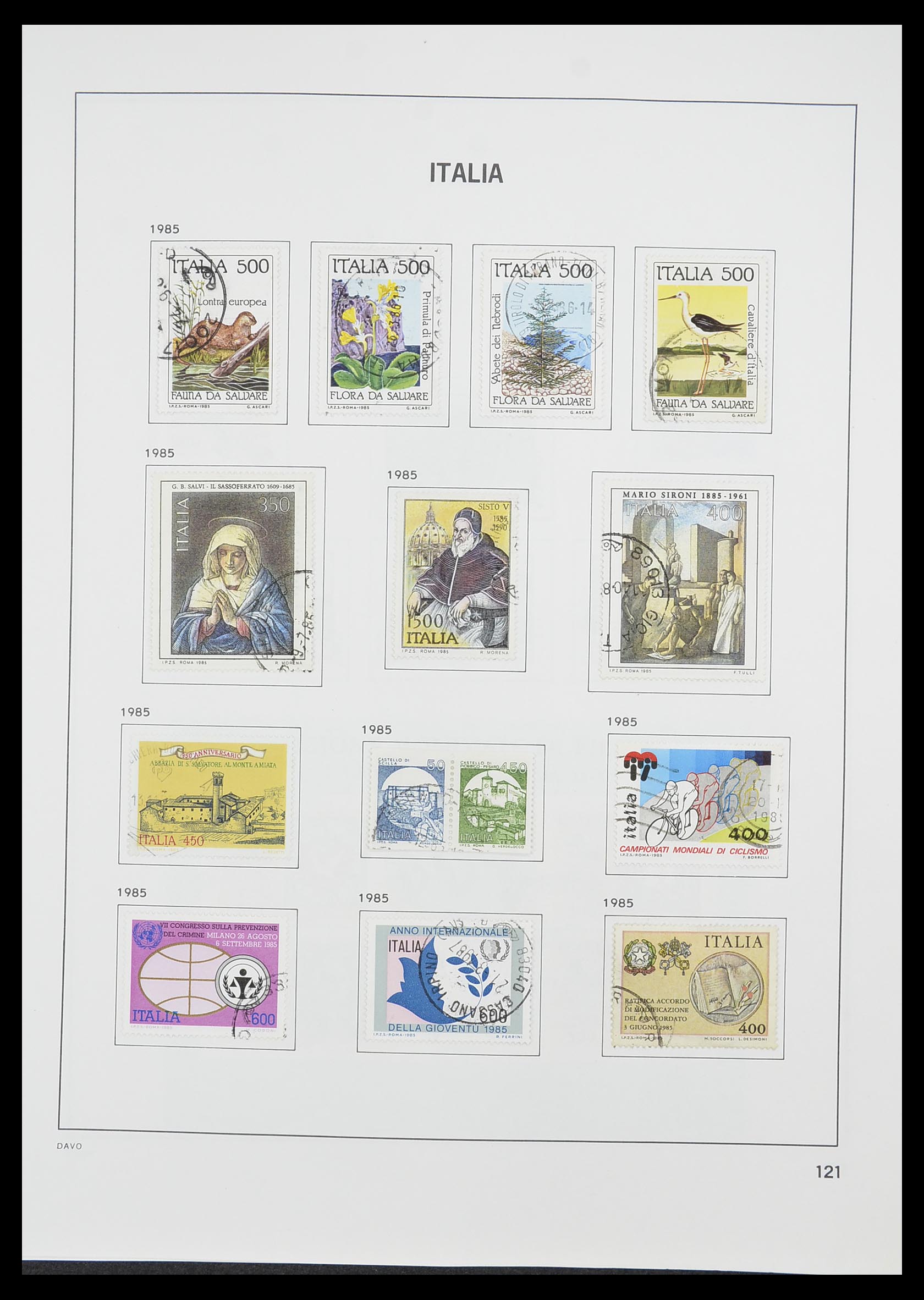 33413 100 - Postzegelverzameling 33413 Italië 1945-2000.