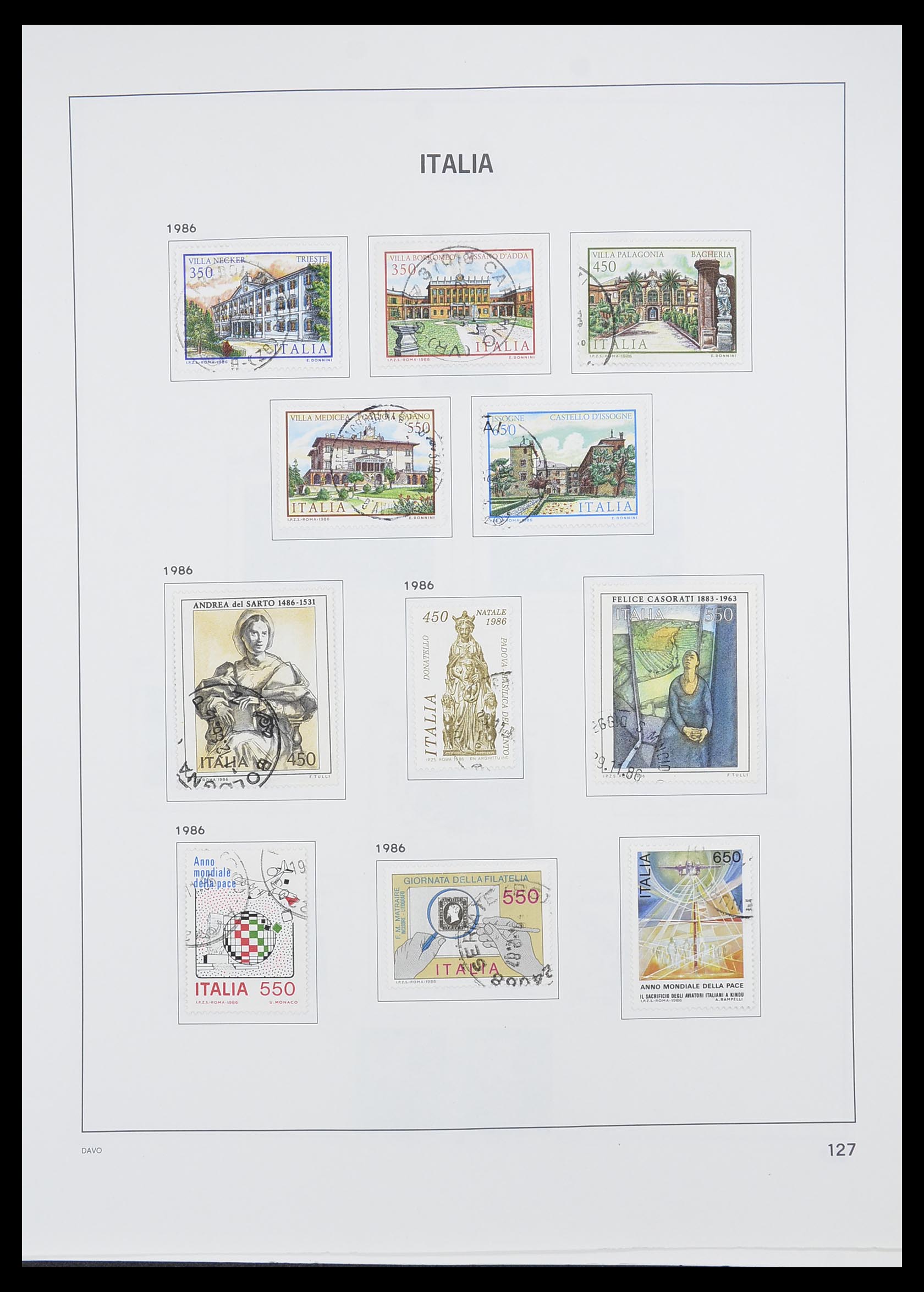 33413 107 - Postzegelverzameling 33413 Italië 1945-2000.