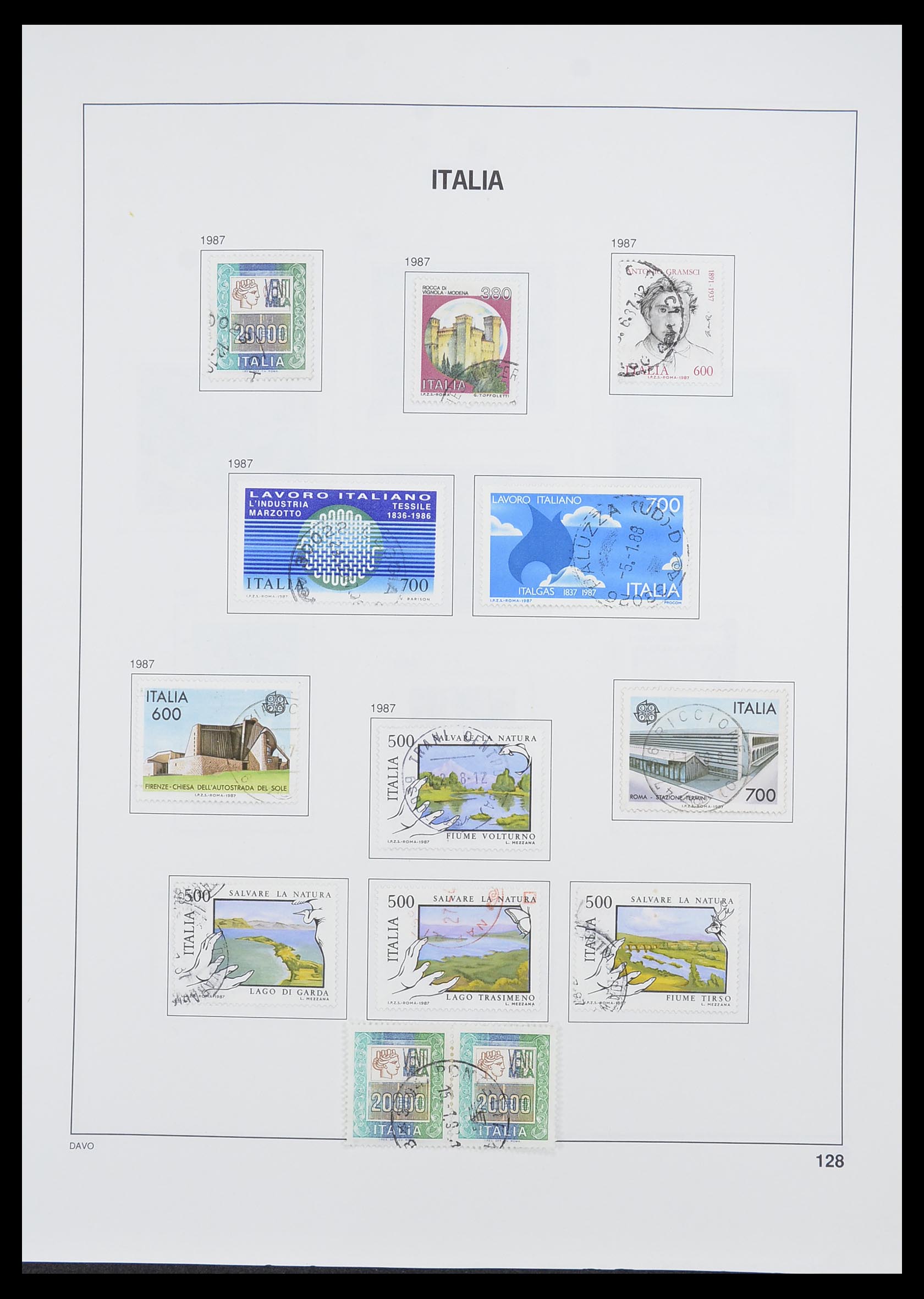 33413 108 - Postzegelverzameling 33413 Italië 1945-2000.