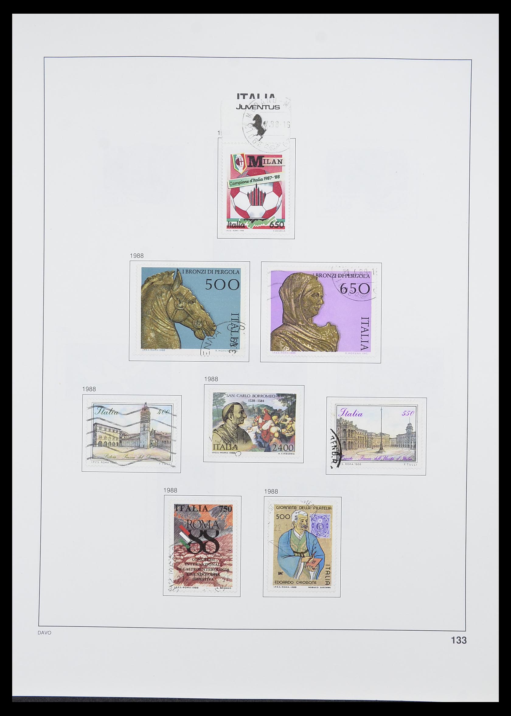 33413 113 - Postzegelverzameling 33413 Italië 1945-2000.