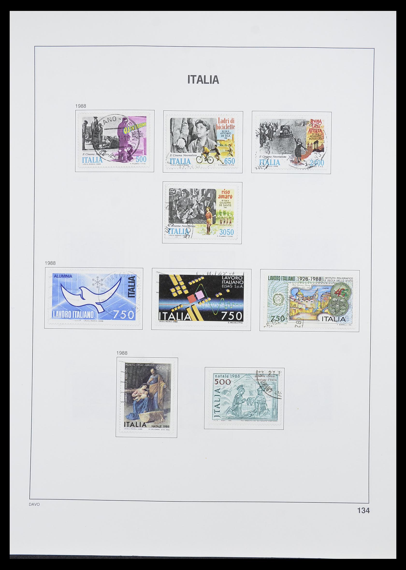 33413 114 - Postzegelverzameling 33413 Italië 1945-2000.