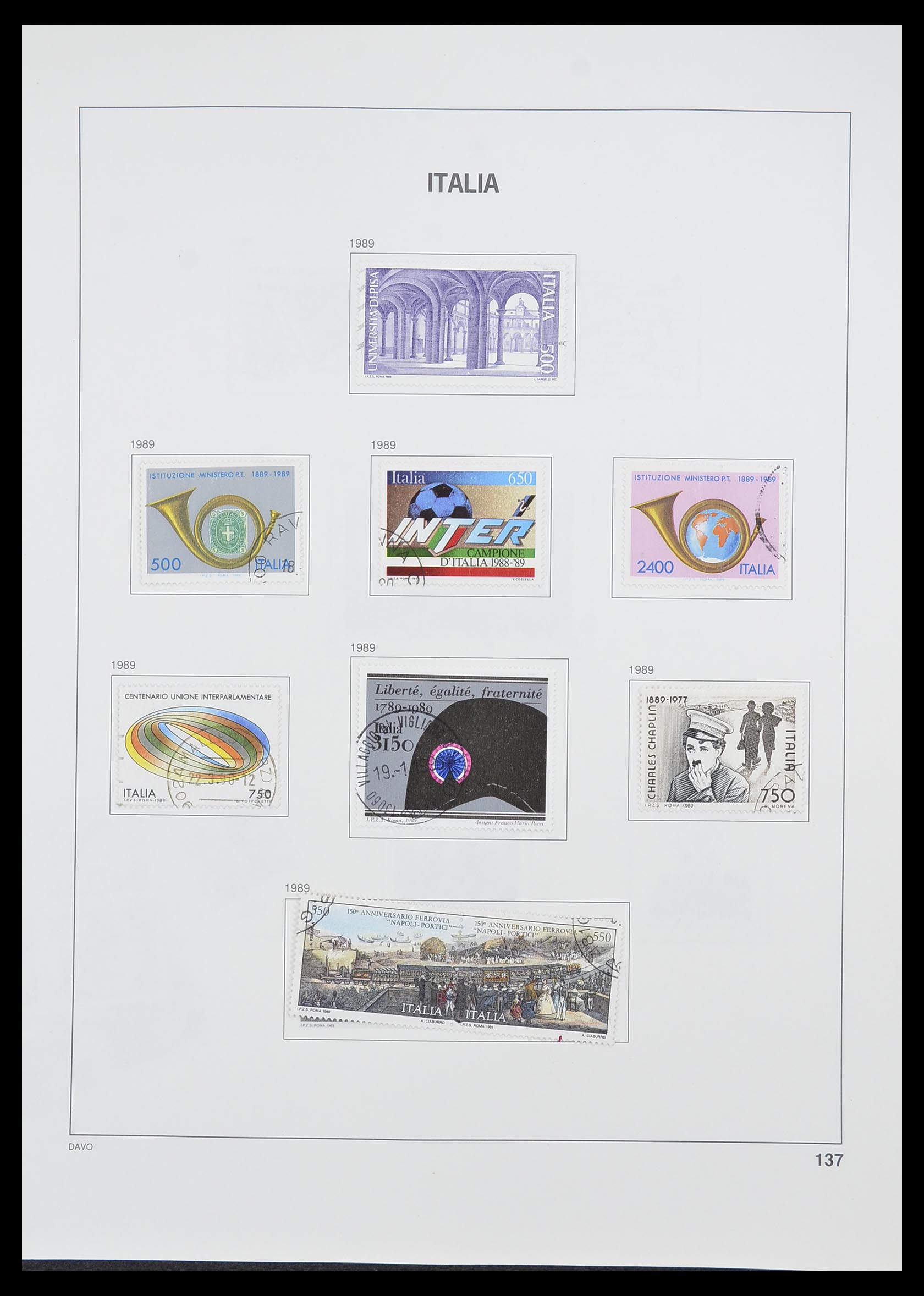 33413 117 - Postzegelverzameling 33413 Italië 1945-2000.