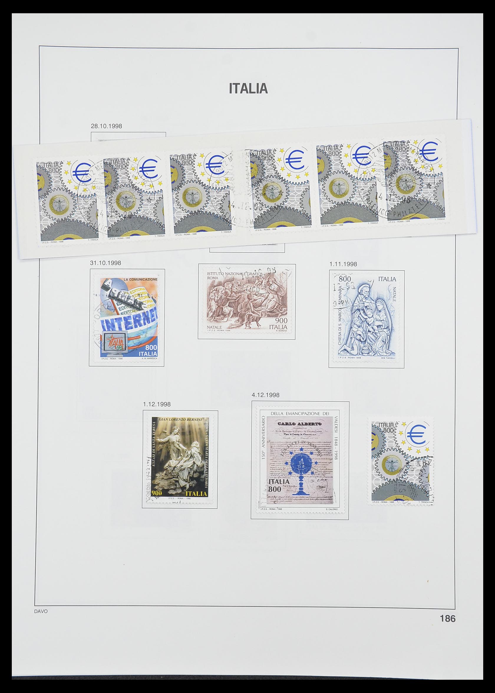 33413 168 - Postzegelverzameling 33413 Italië 1945-2000.