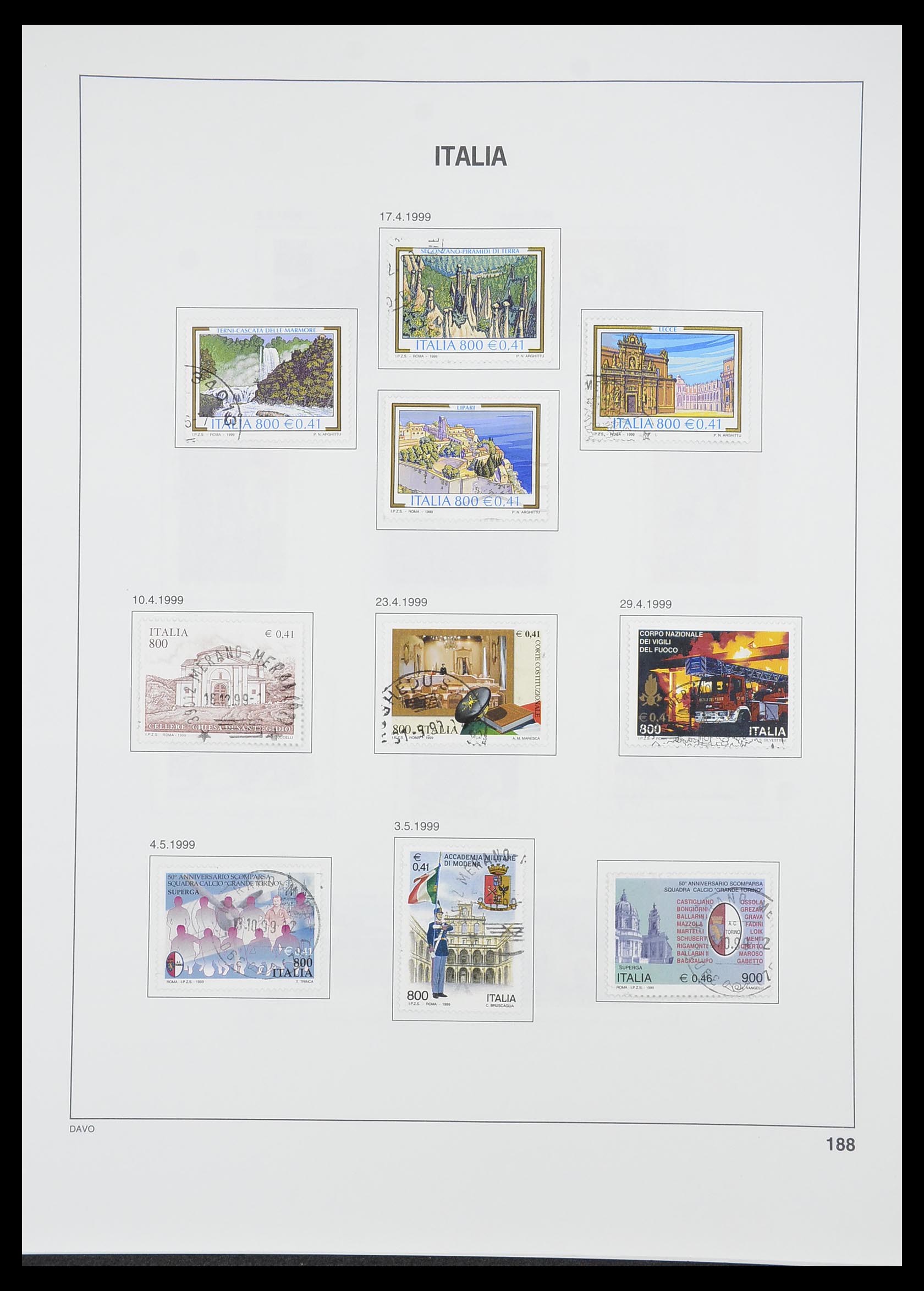 33413 170 - Postzegelverzameling 33413 Italië 1945-2000.
