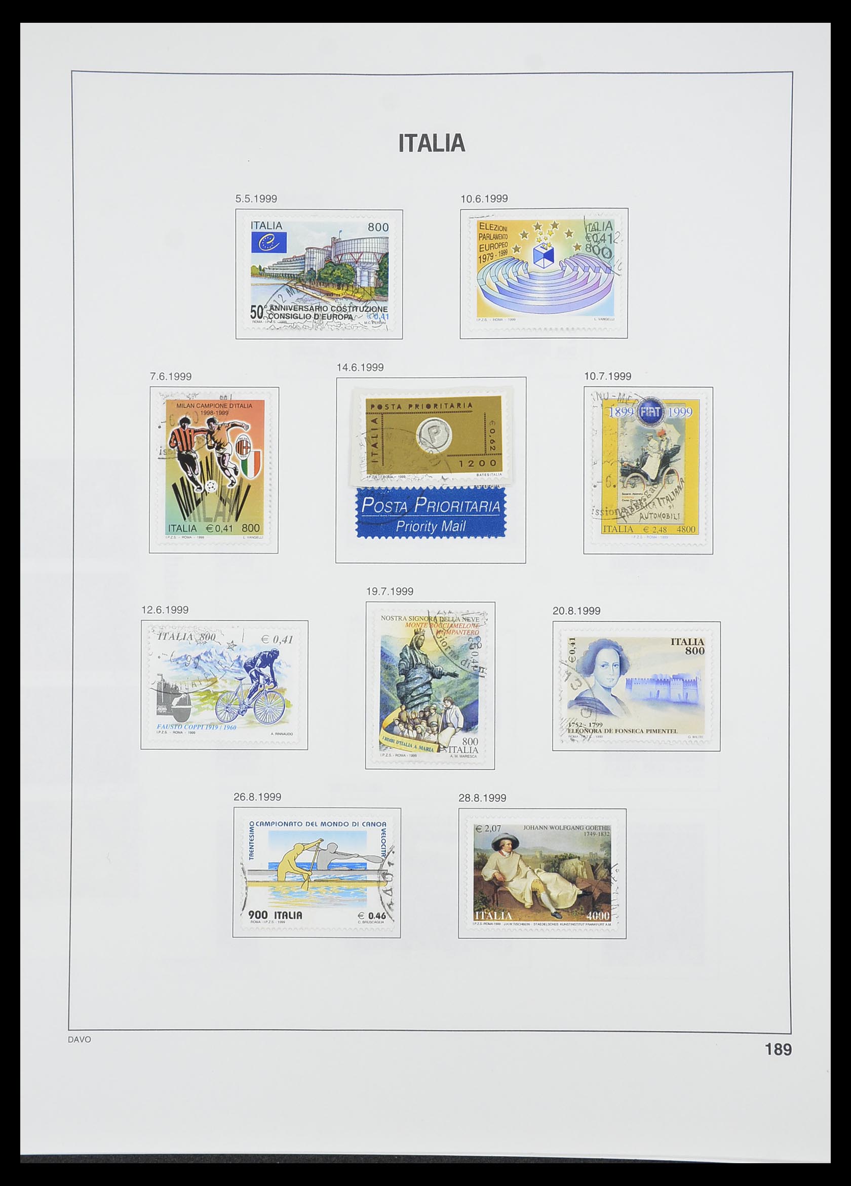33413 171 - Postzegelverzameling 33413 Italië 1945-2000.
