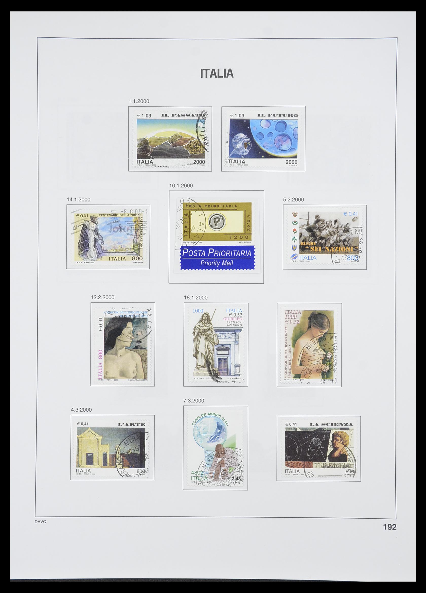 33413 174 - Postzegelverzameling 33413 Italië 1945-2000.