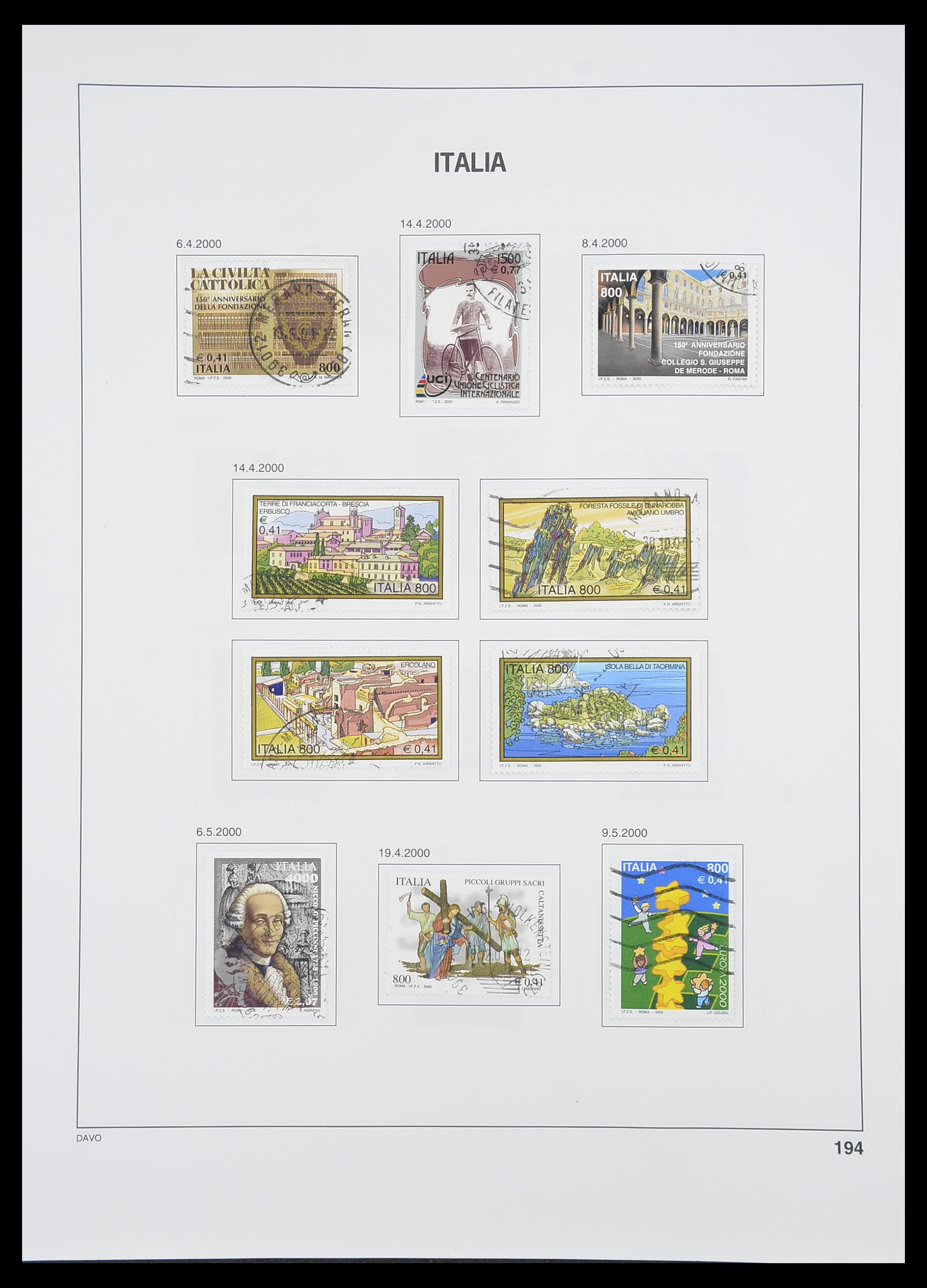 33413 176 - Postzegelverzameling 33413 Italië 1945-2000.