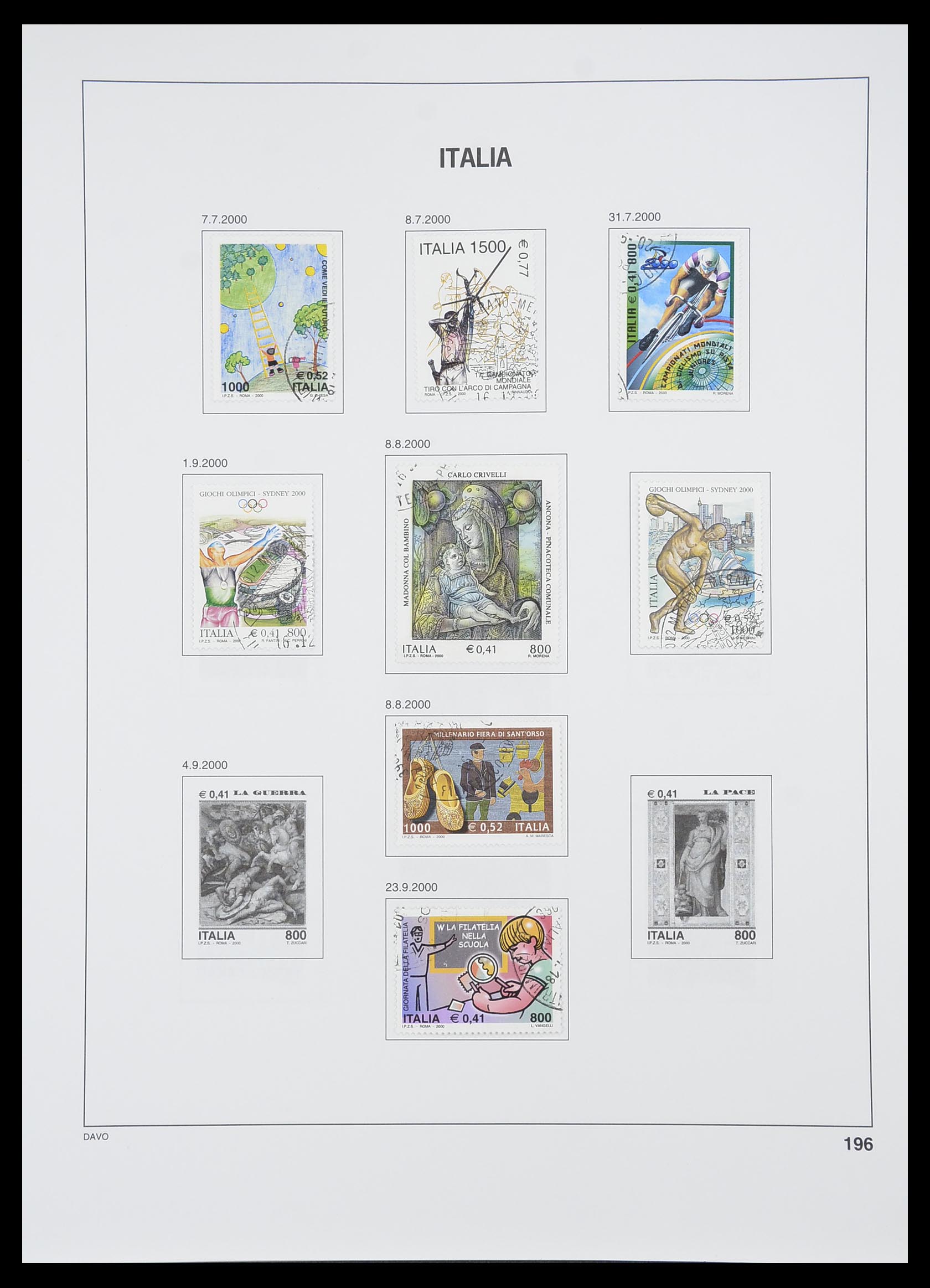 33413 178 - Postzegelverzameling 33413 Italië 1945-2000.