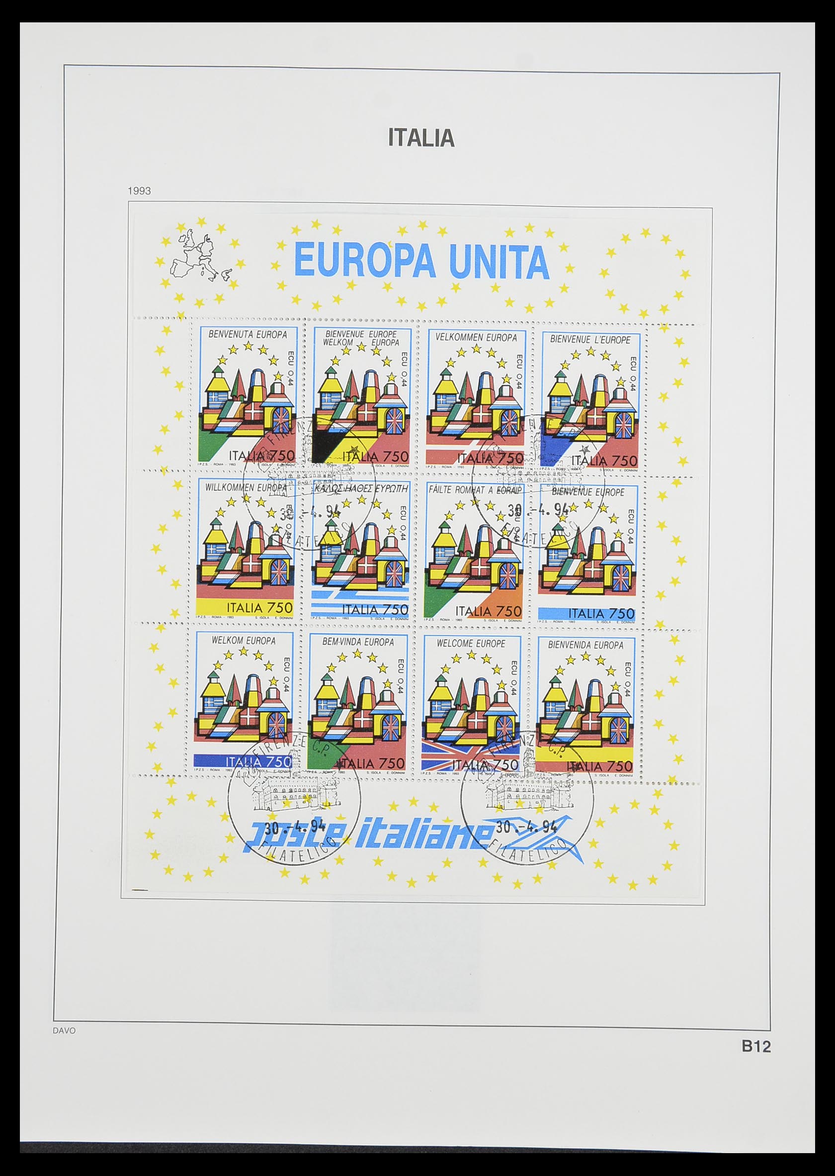 33413 193 - Postzegelverzameling 33413 Italië 1945-2000.