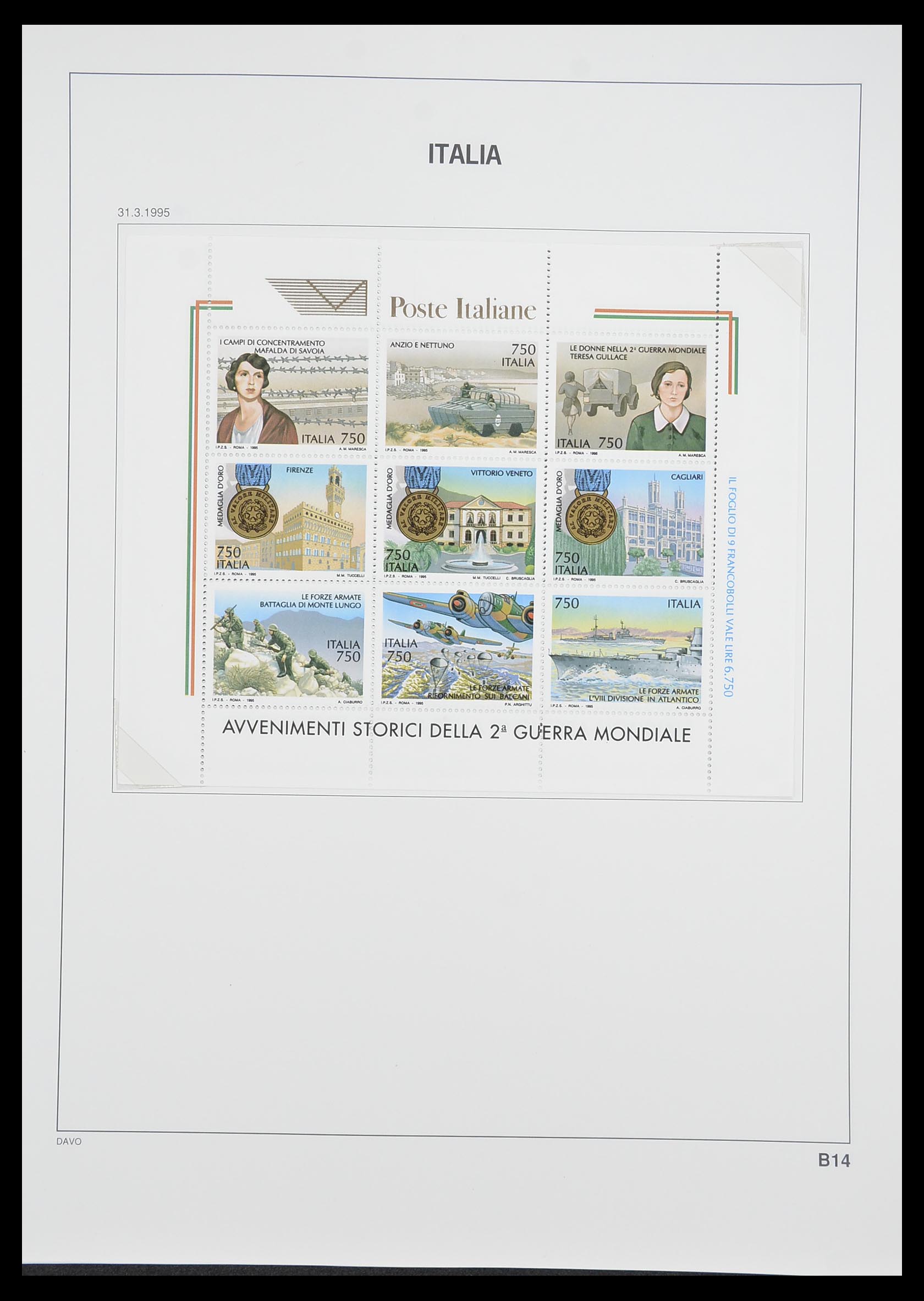 33413 195 - Postzegelverzameling 33413 Italië 1945-2000.