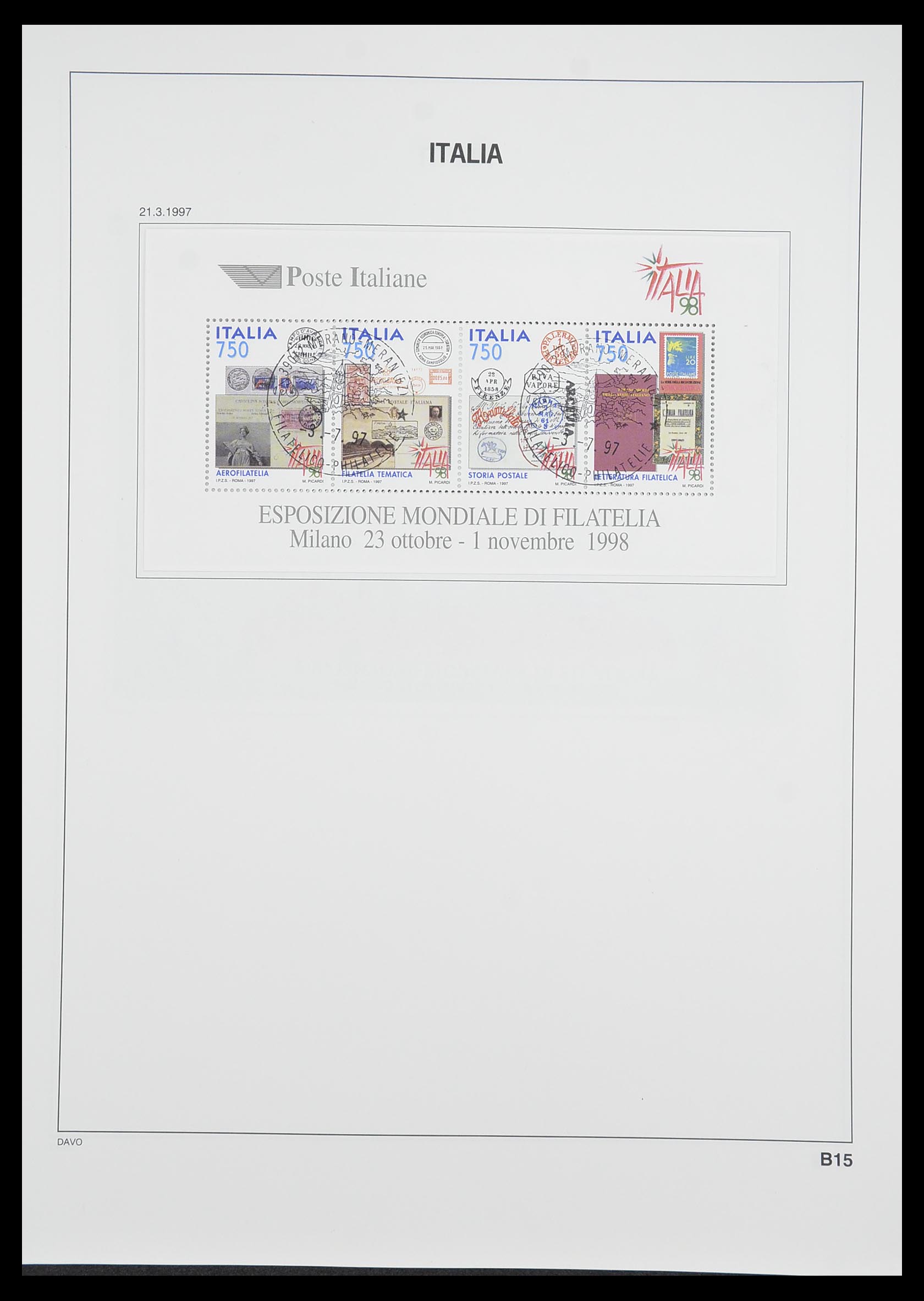33413 196 - Postzegelverzameling 33413 Italië 1945-2000.