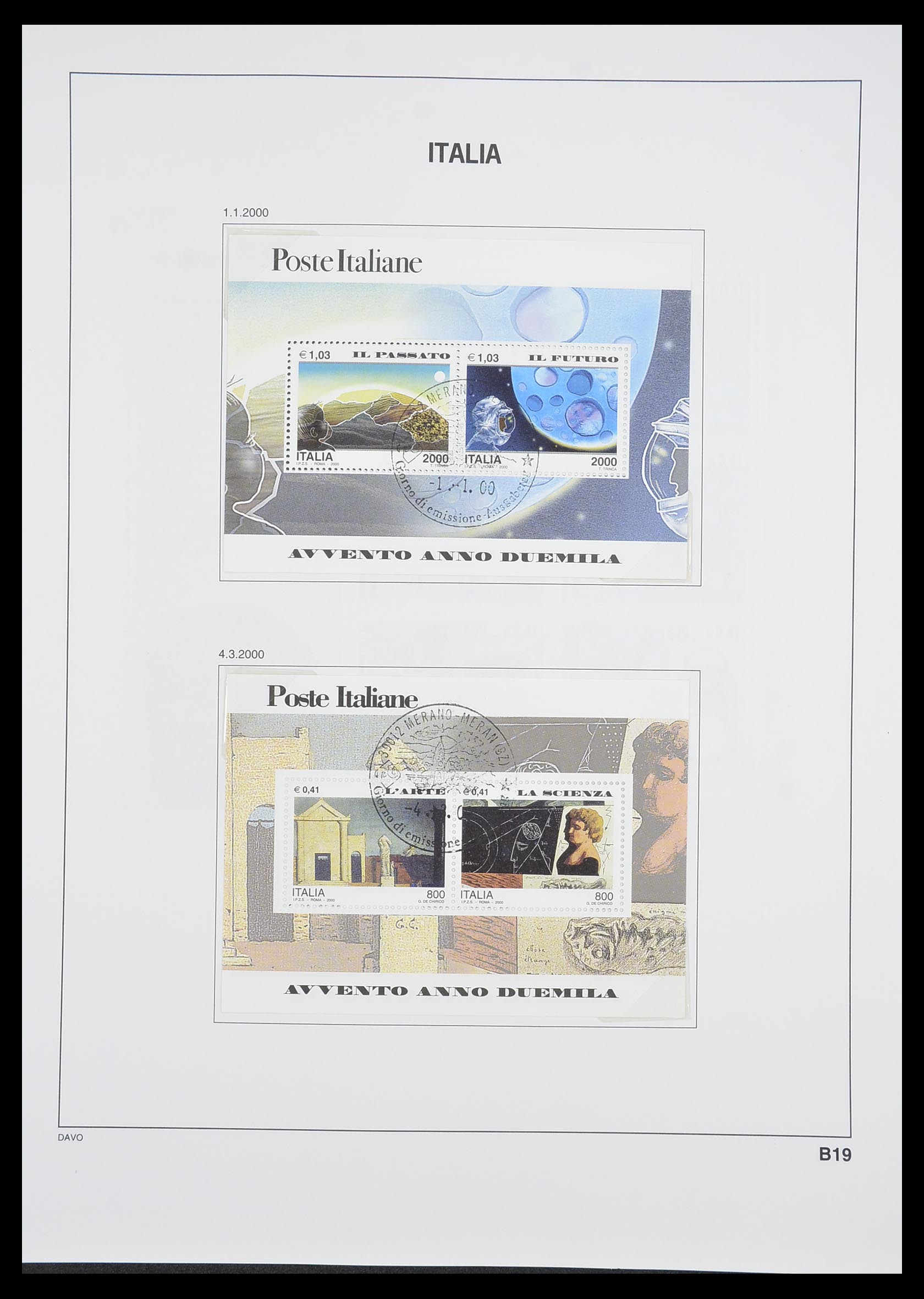 33413 200 - Postzegelverzameling 33413 Italië 1945-2000.