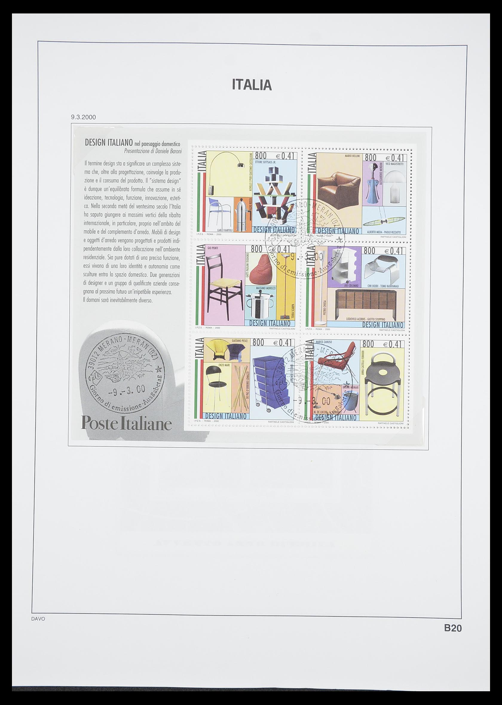 33413 201 - Postzegelverzameling 33413 Italië 1945-2000.