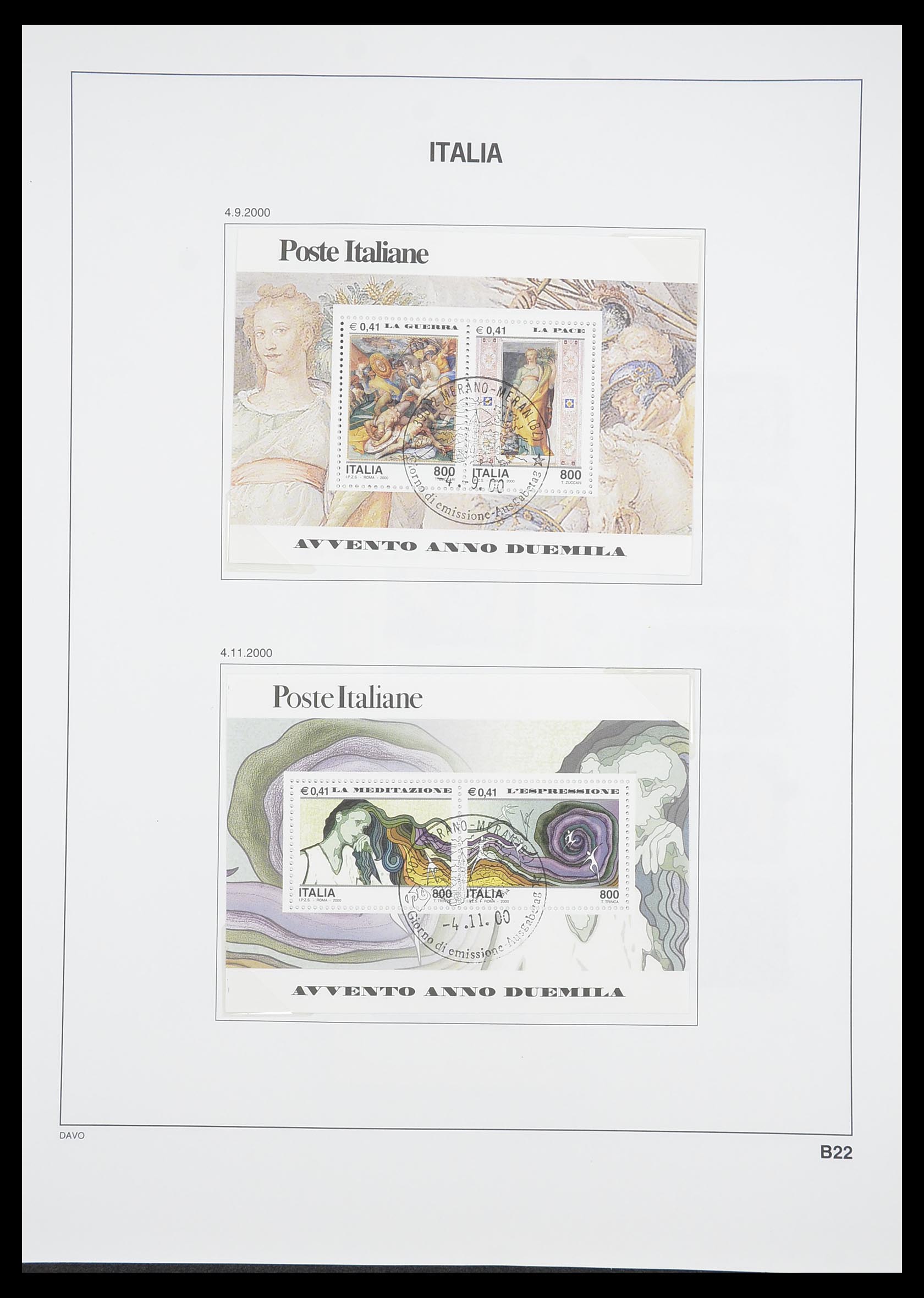 33413 203 - Postzegelverzameling 33413 Italië 1945-2000.