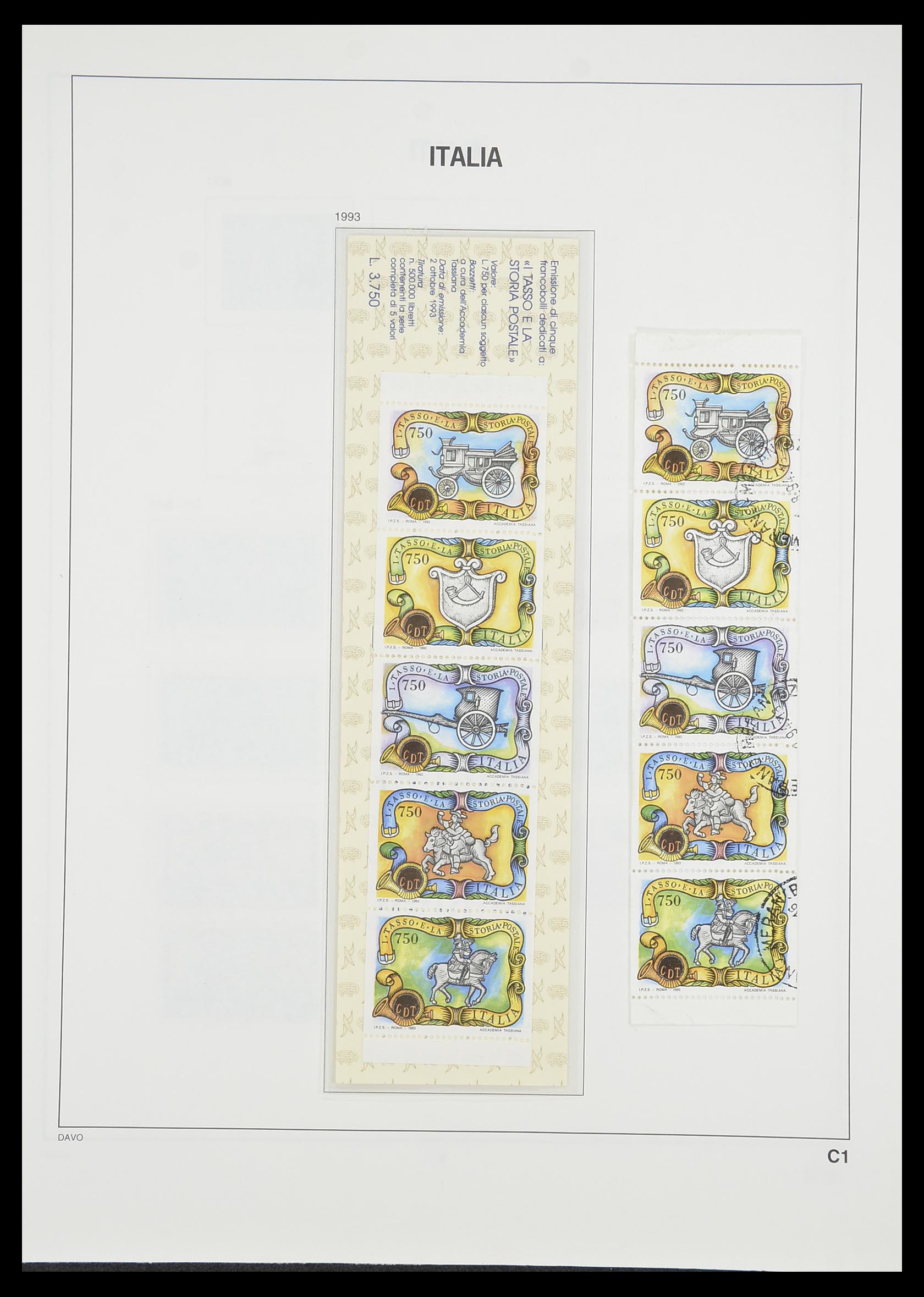 33413 204 - Postzegelverzameling 33413 Italië 1945-2000.