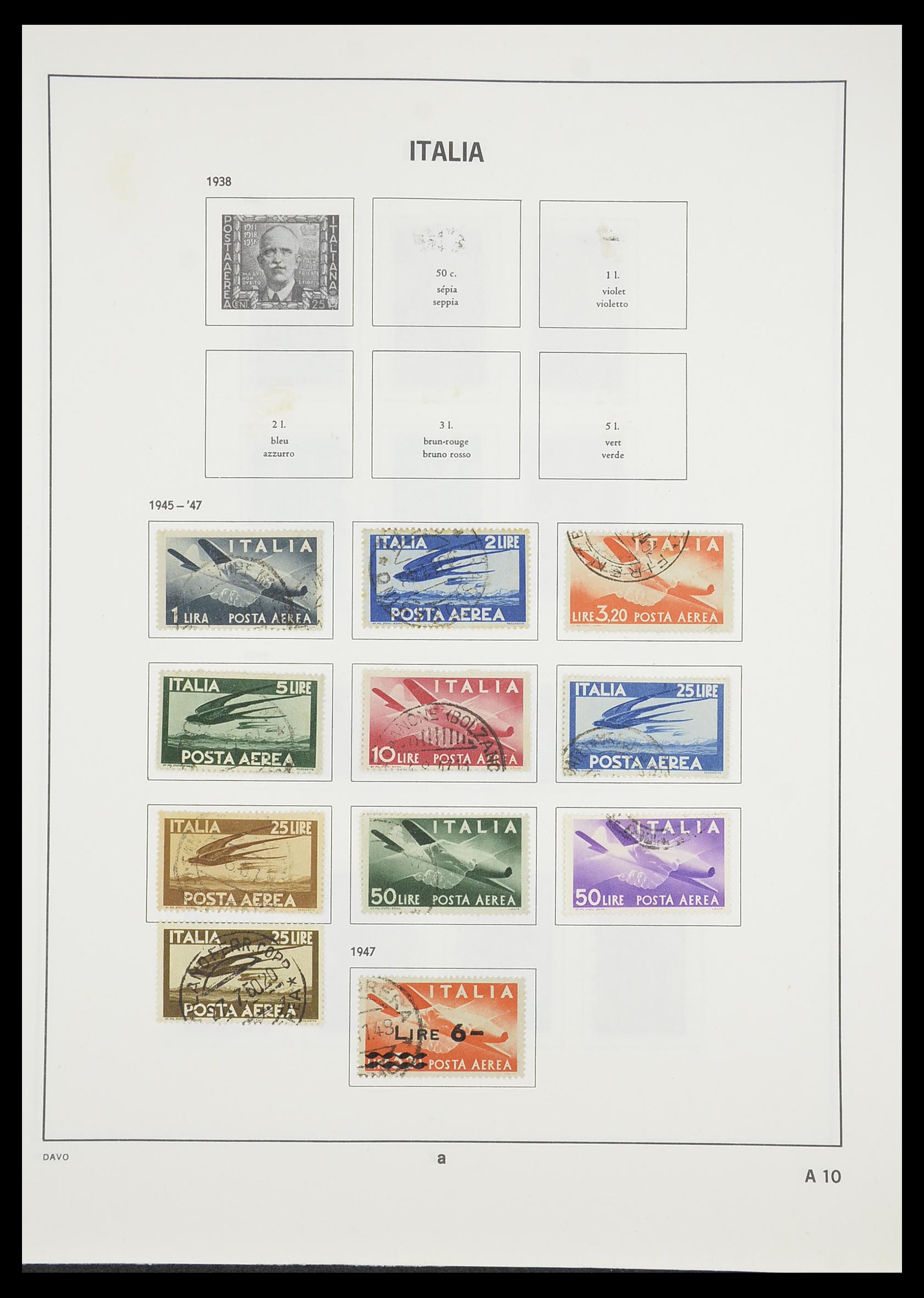 33413 205 - Postzegelverzameling 33413 Italië 1945-2000.