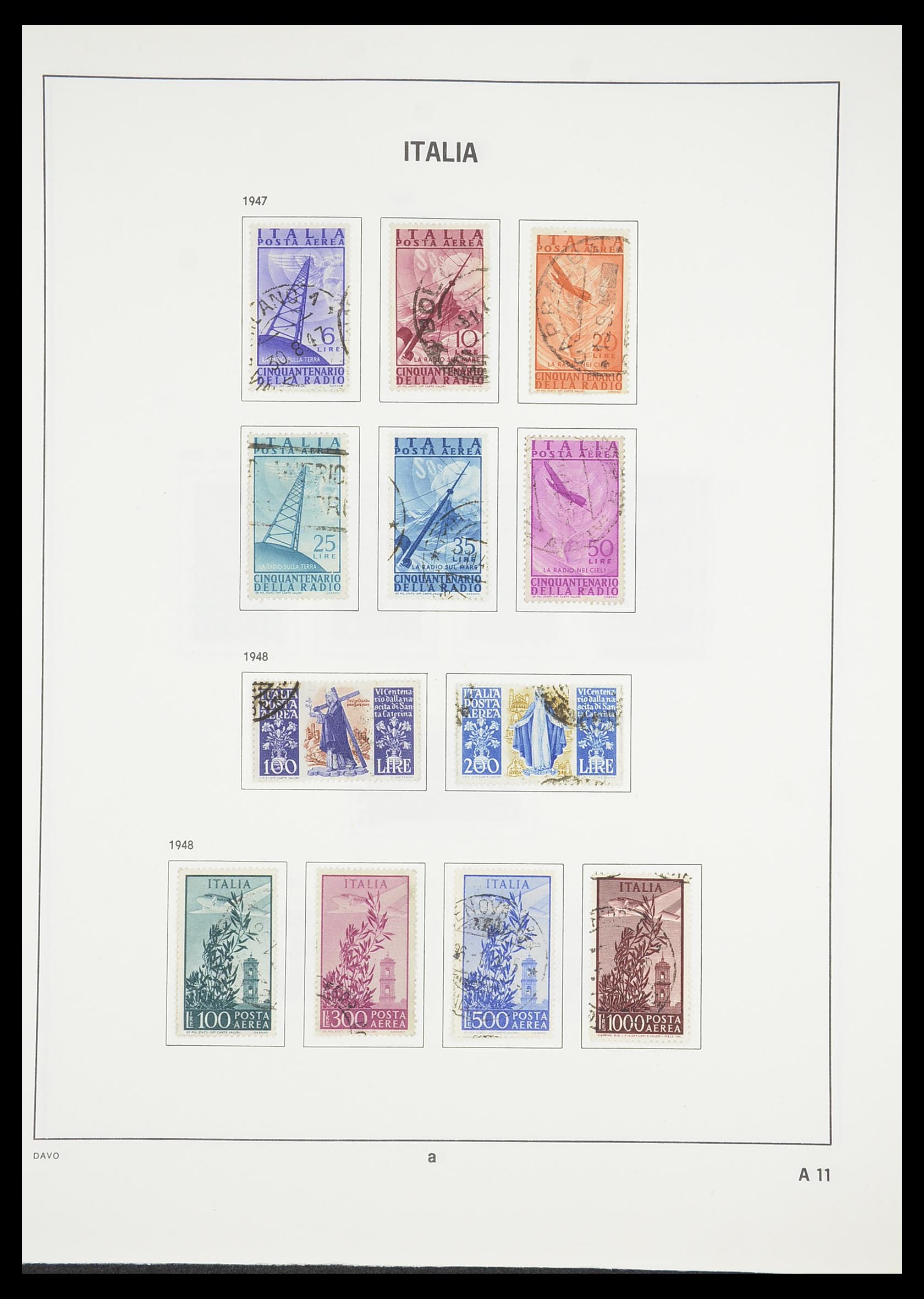 33413 206 - Postzegelverzameling 33413 Italië 1945-2000.
