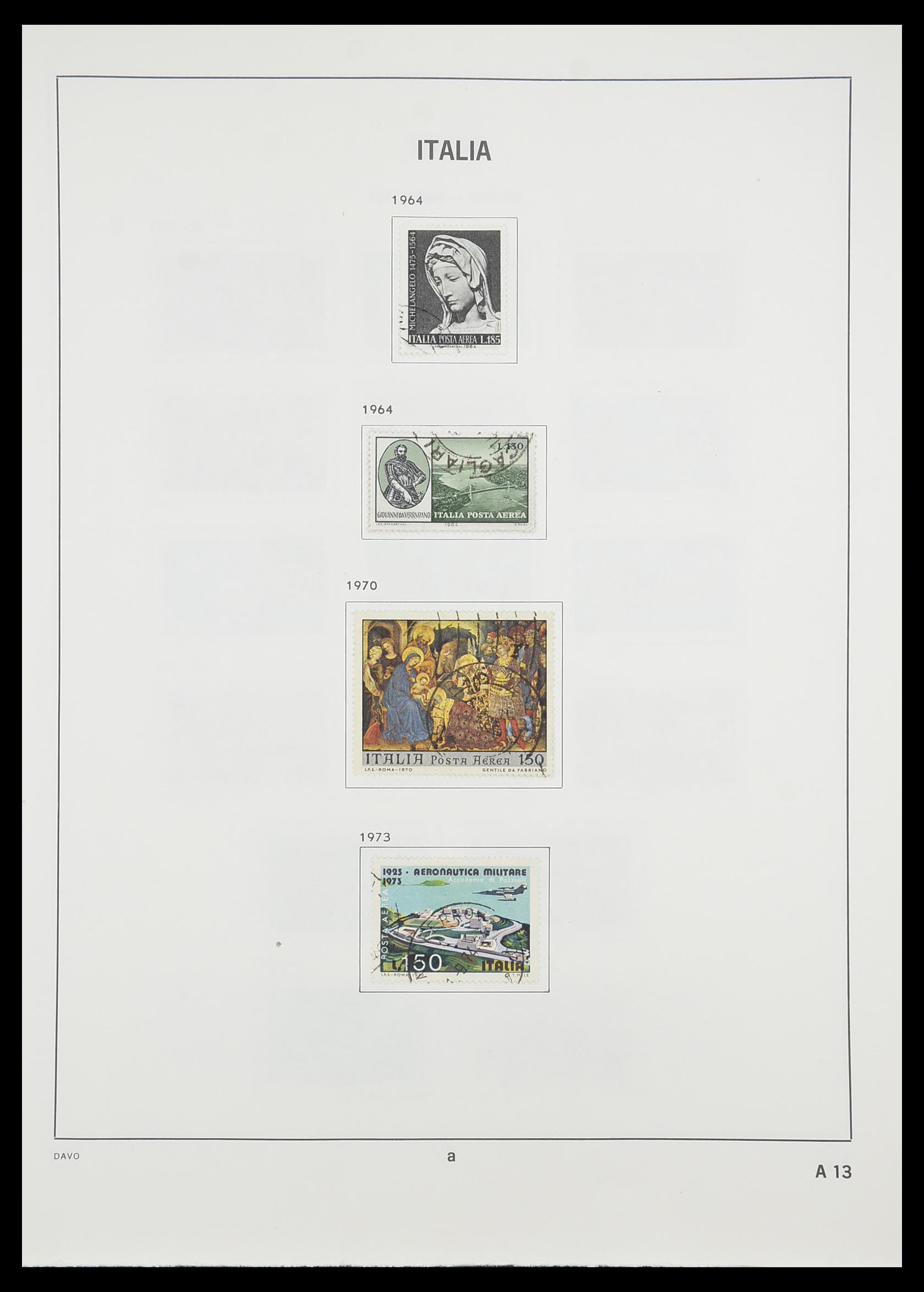 33413 208 - Postzegelverzameling 33413 Italië 1945-2000.