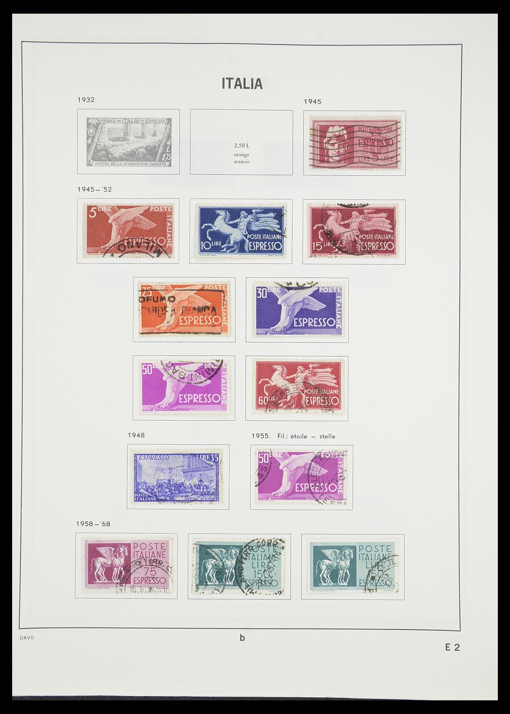 33413 210 - Postzegelverzameling 33413 Italië 1945-2000.