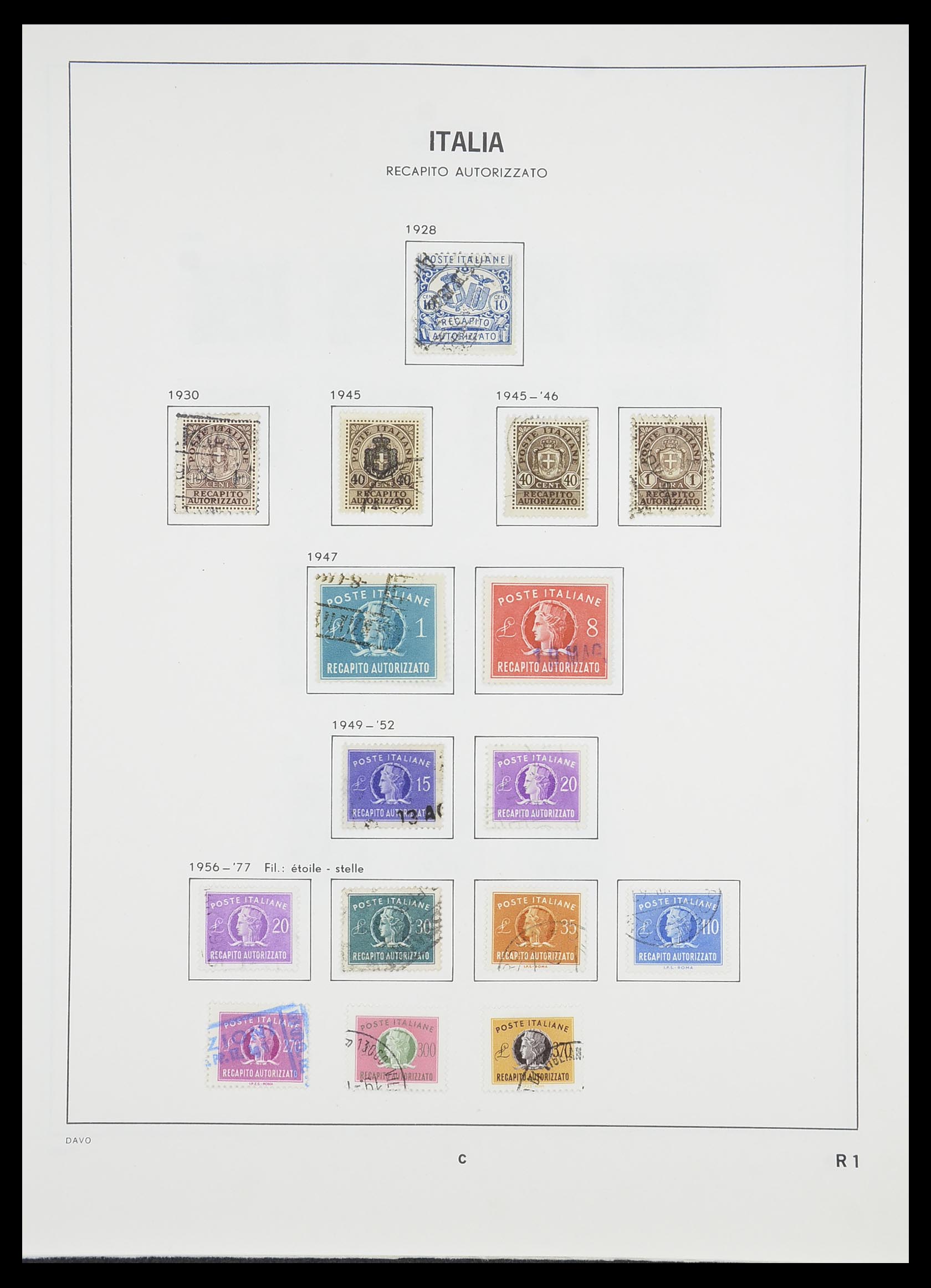 33413 212 - Postzegelverzameling 33413 Italië 1945-2000.