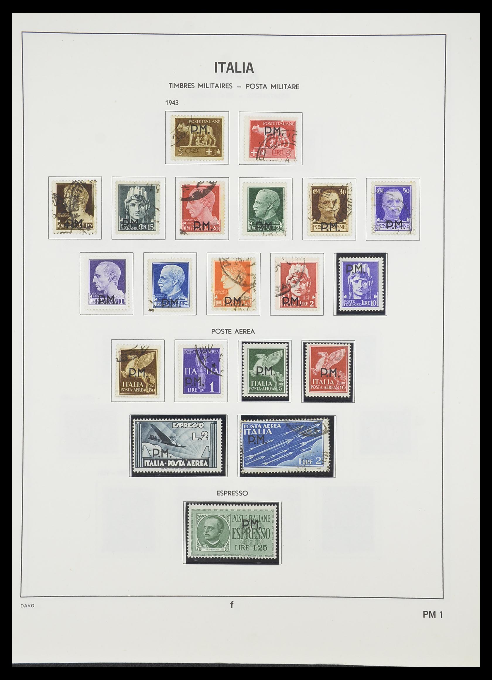 33413 215 - Postzegelverzameling 33413 Italië 1945-2000.