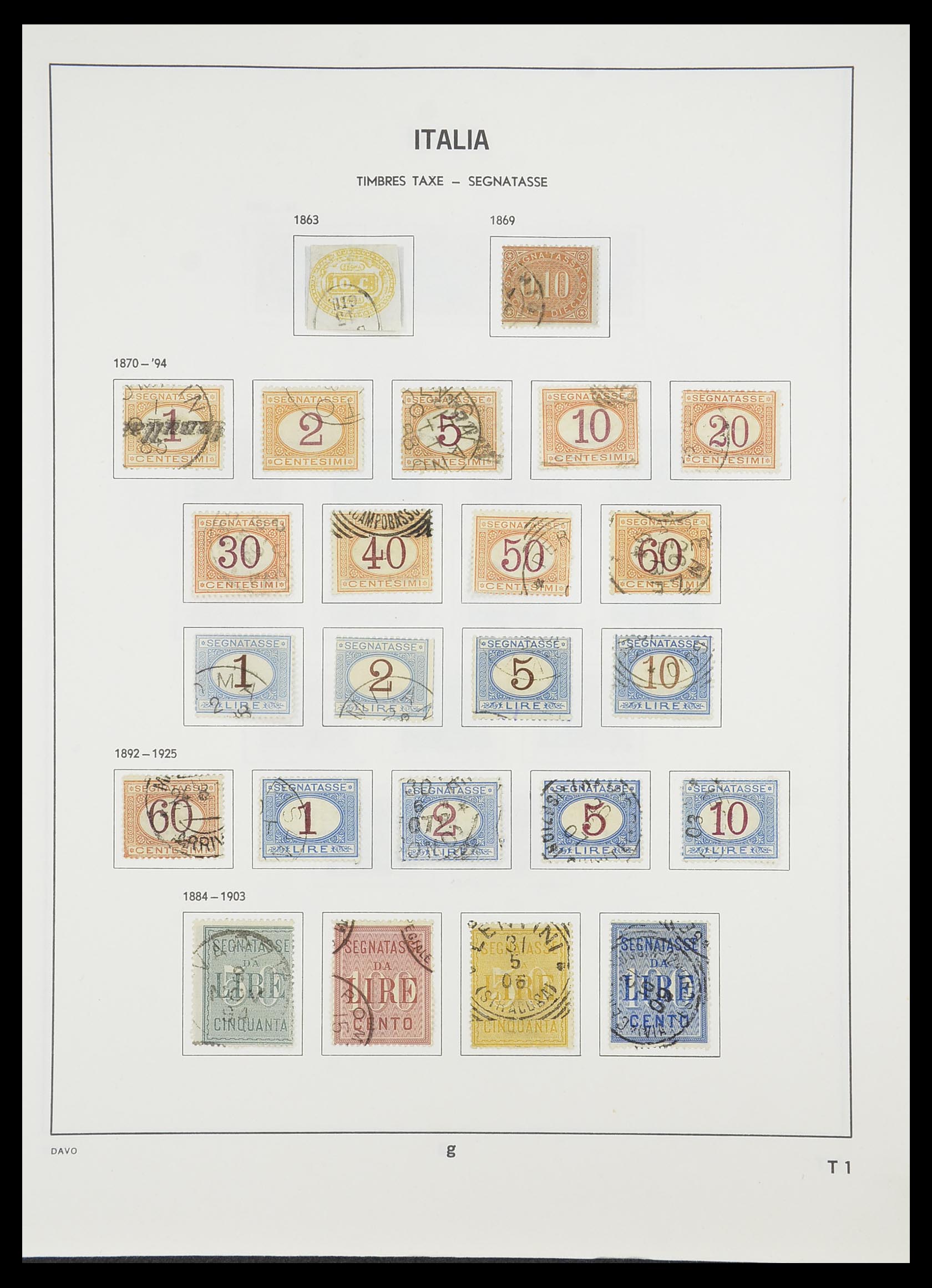 33413 216 - Postzegelverzameling 33413 Italië 1945-2000.