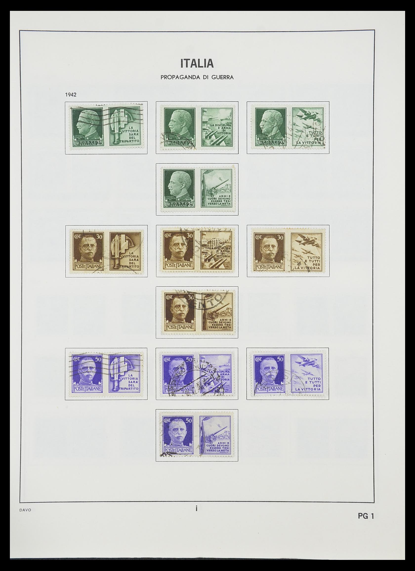 33413 226 - Postzegelverzameling 33413 Italië 1945-2000.