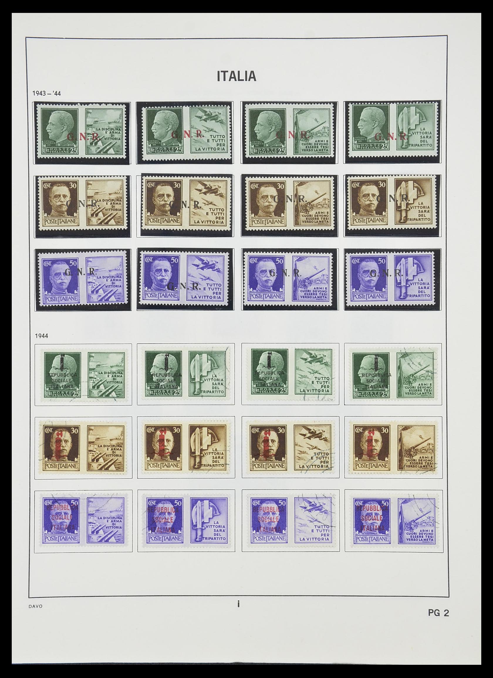 33413 227 - Postzegelverzameling 33413 Italië 1945-2000.