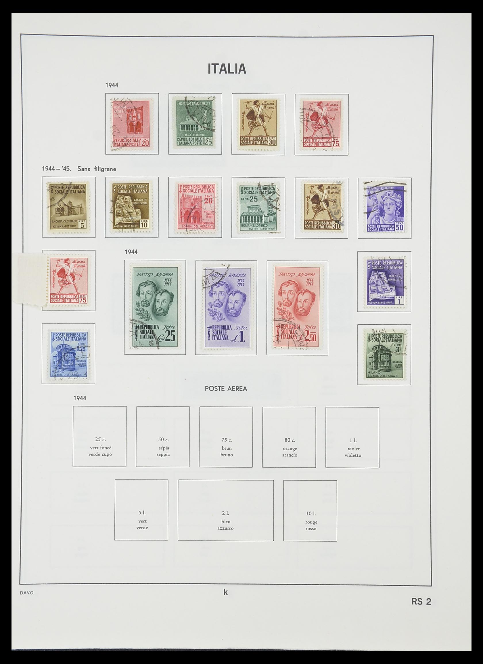 33413 231 - Postzegelverzameling 33413 Italië 1945-2000.