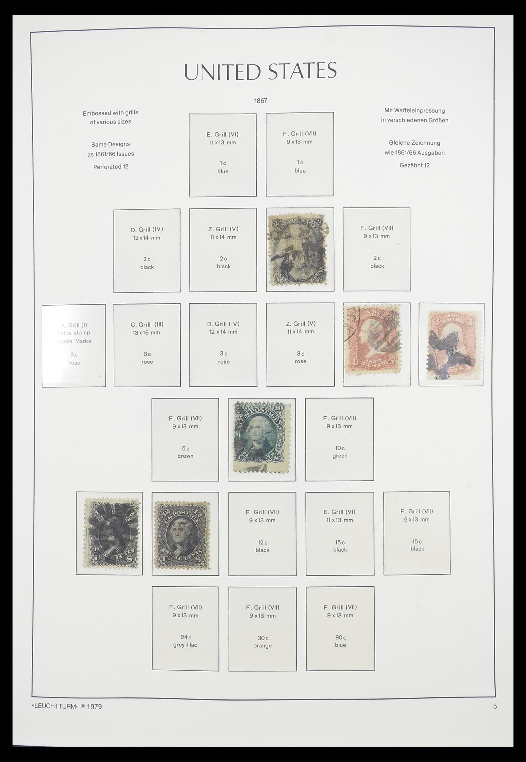 33415 005 - Stamp collection 33415 USA 1851-1964.