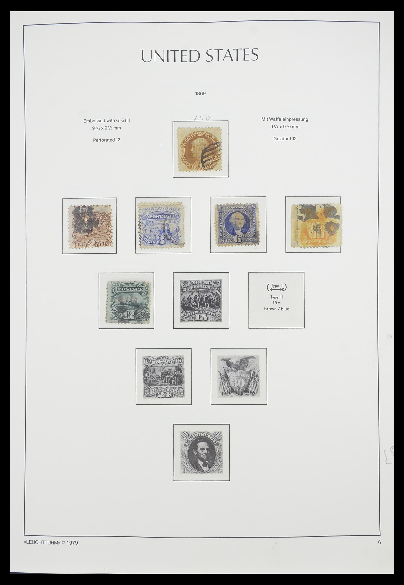 33415 006 - Postzegelverzameling 33415 USA 1851-1964.